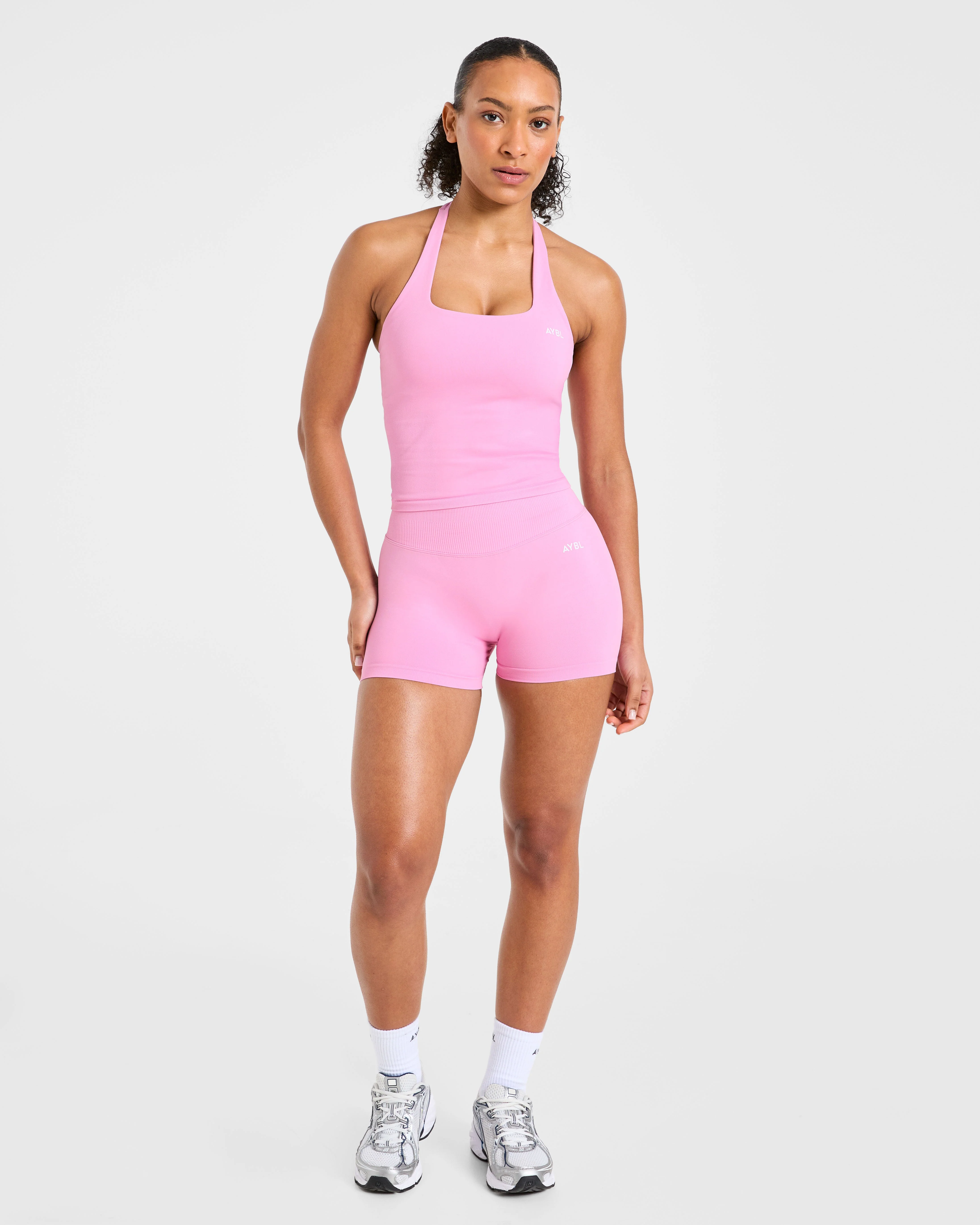 Enhance Seamless Shorts | 3.5" - Sugar Roze - Image 3