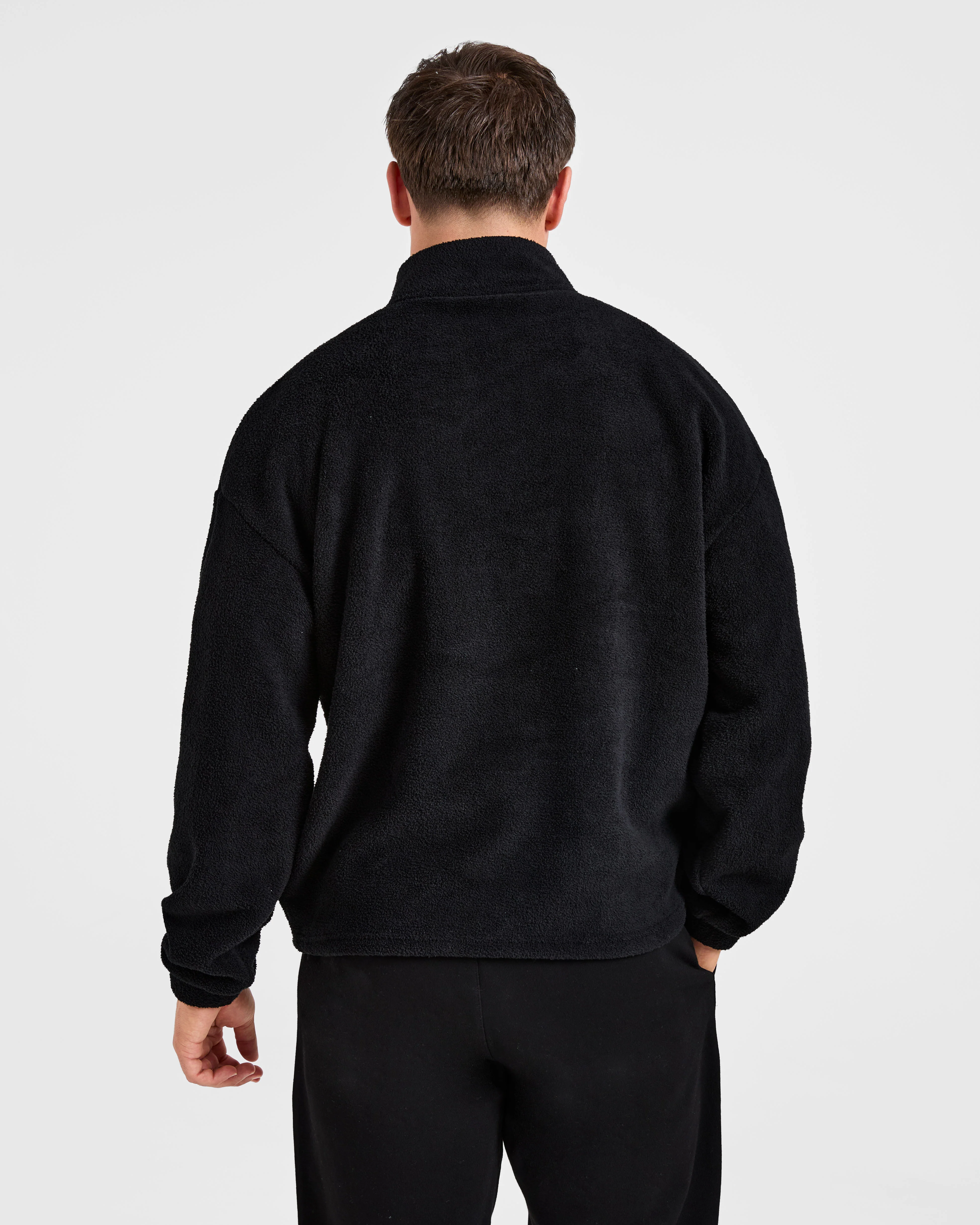 Essential 1/4 Zip Fleece - Zwart - Image 2