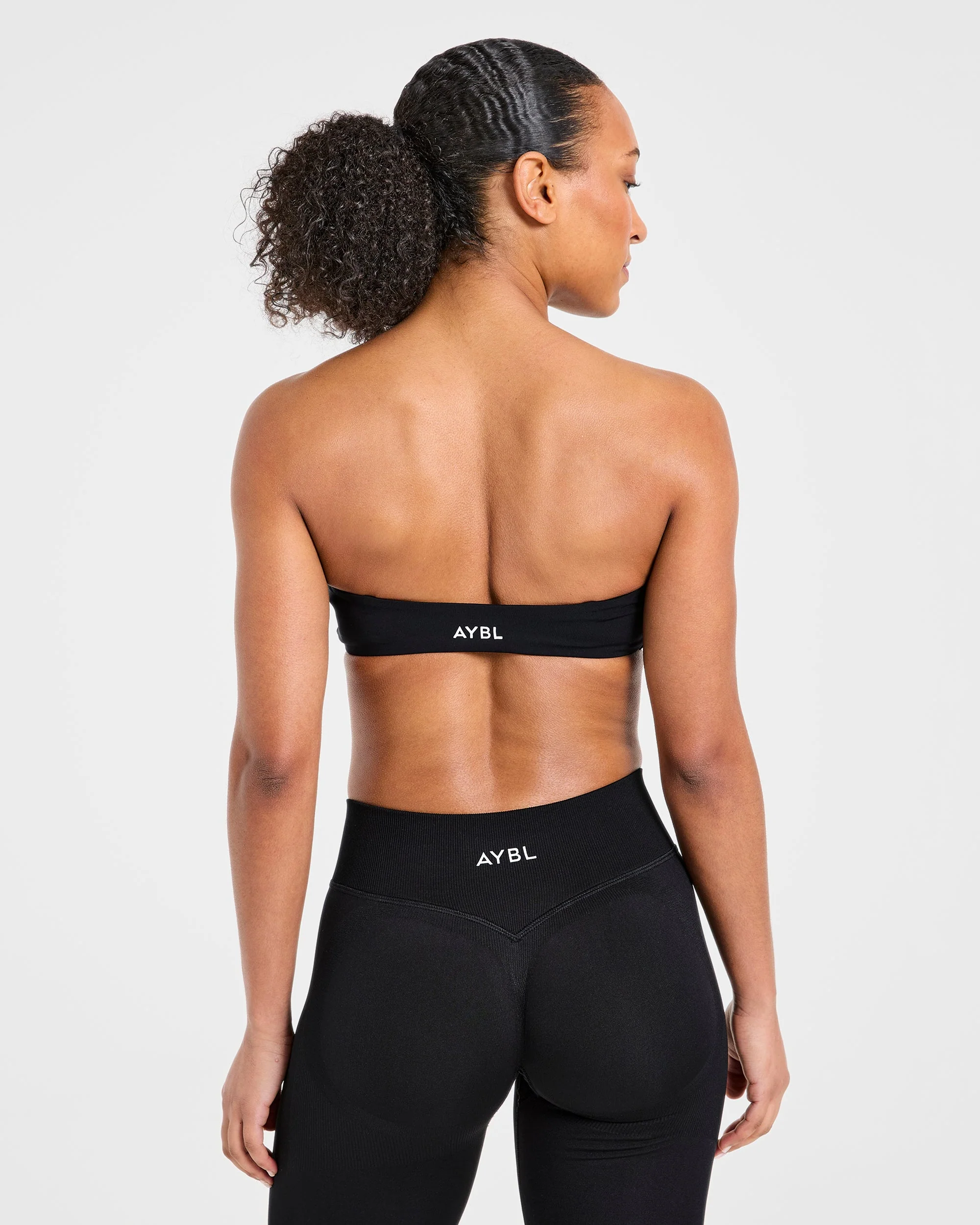 Essential Bandeau Sports Bra - Zwart - Image 2
