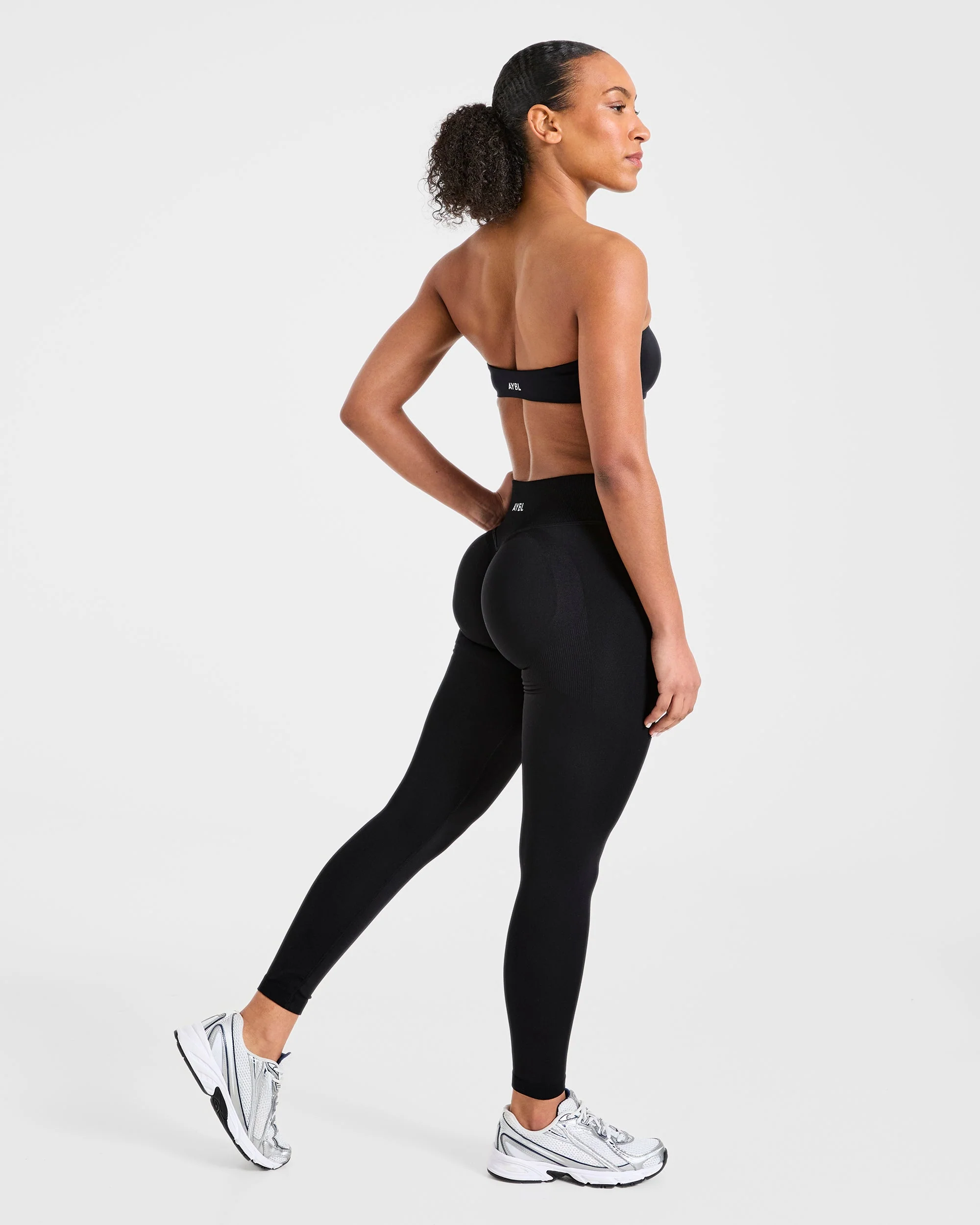 Essential Bandeau Sports Bra - Zwart - Image 4