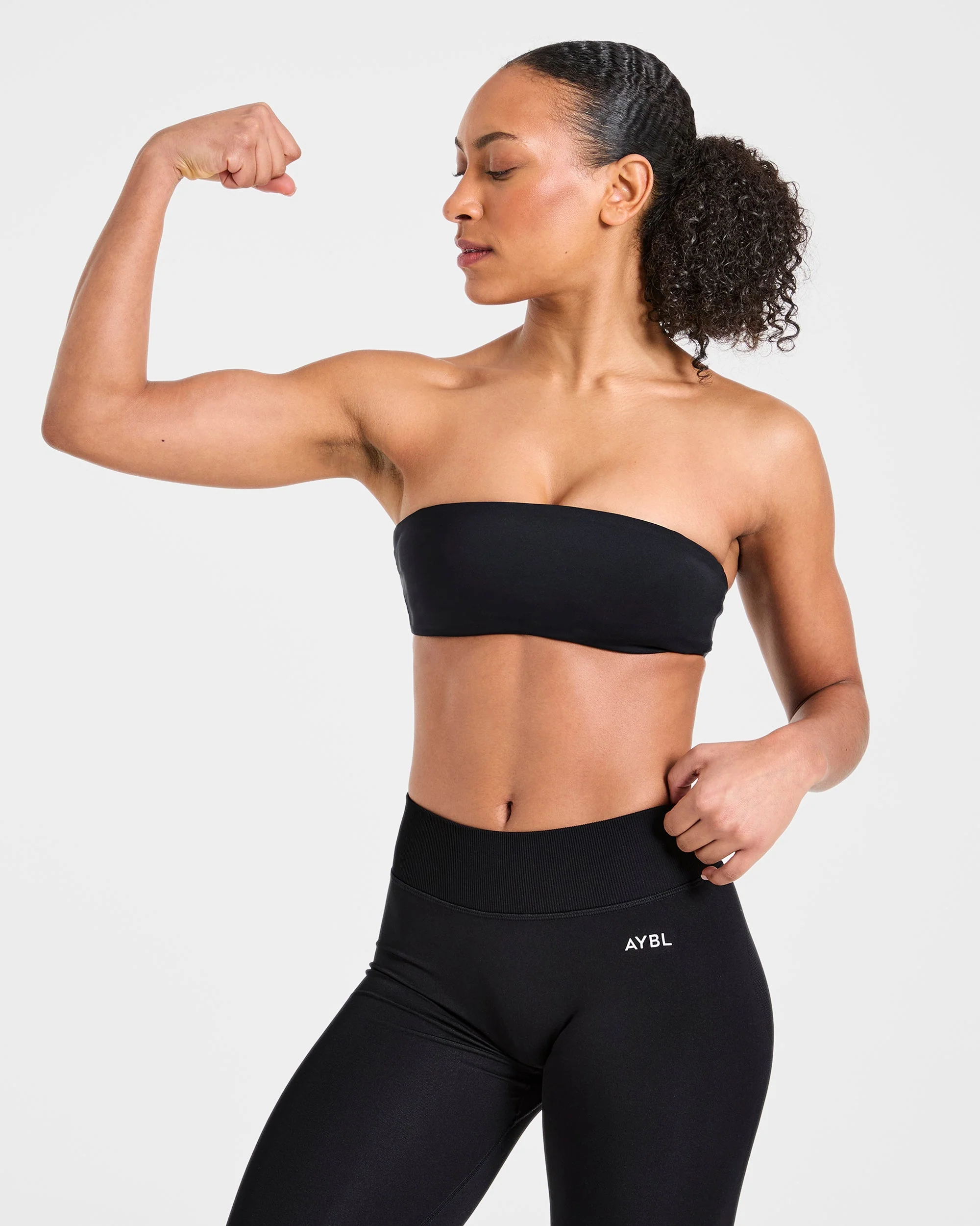 Essential Bandeau Sports Bra - Zwart - Image 8