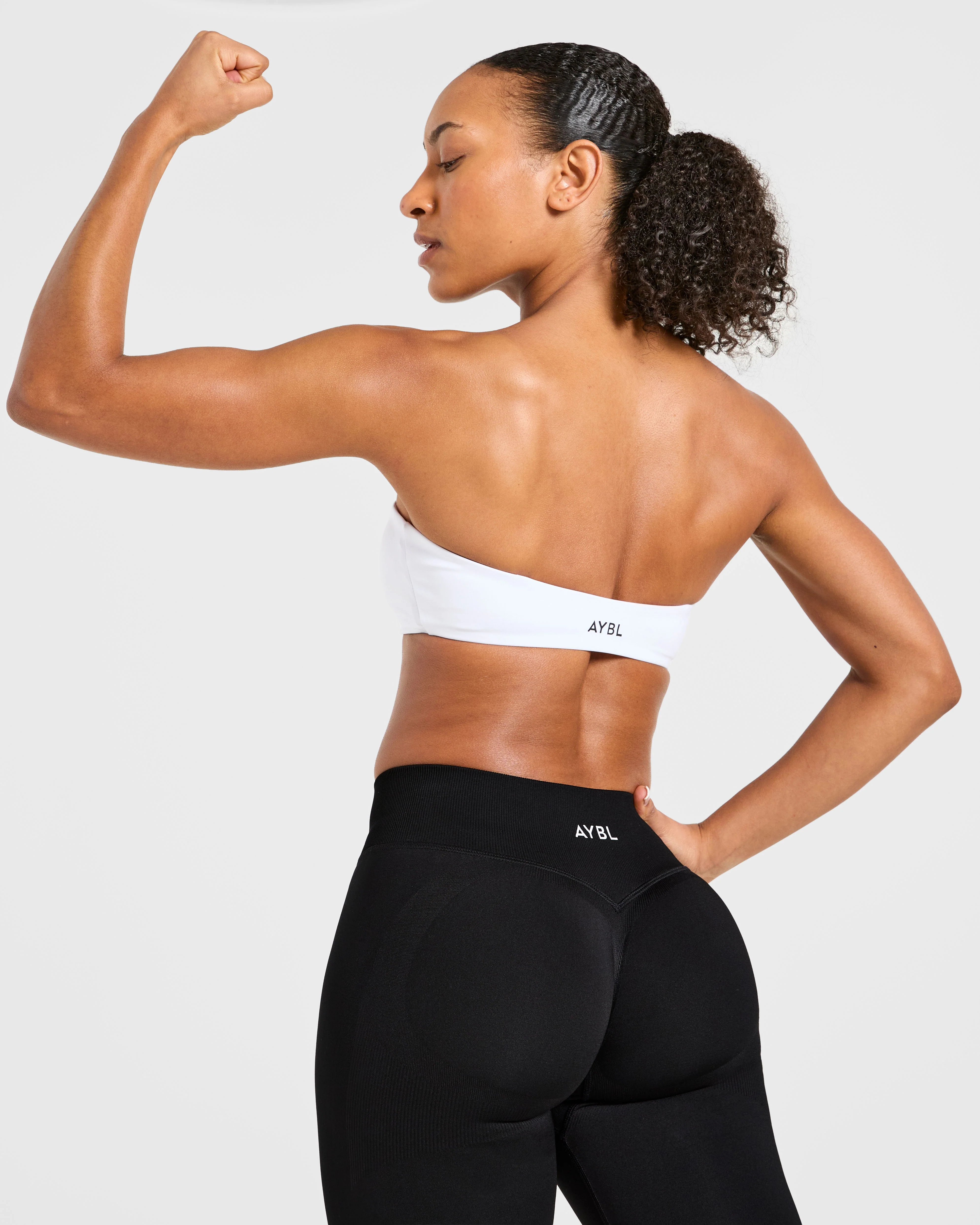 Essential Bandeau Sports Bra - Wit - Image 8
