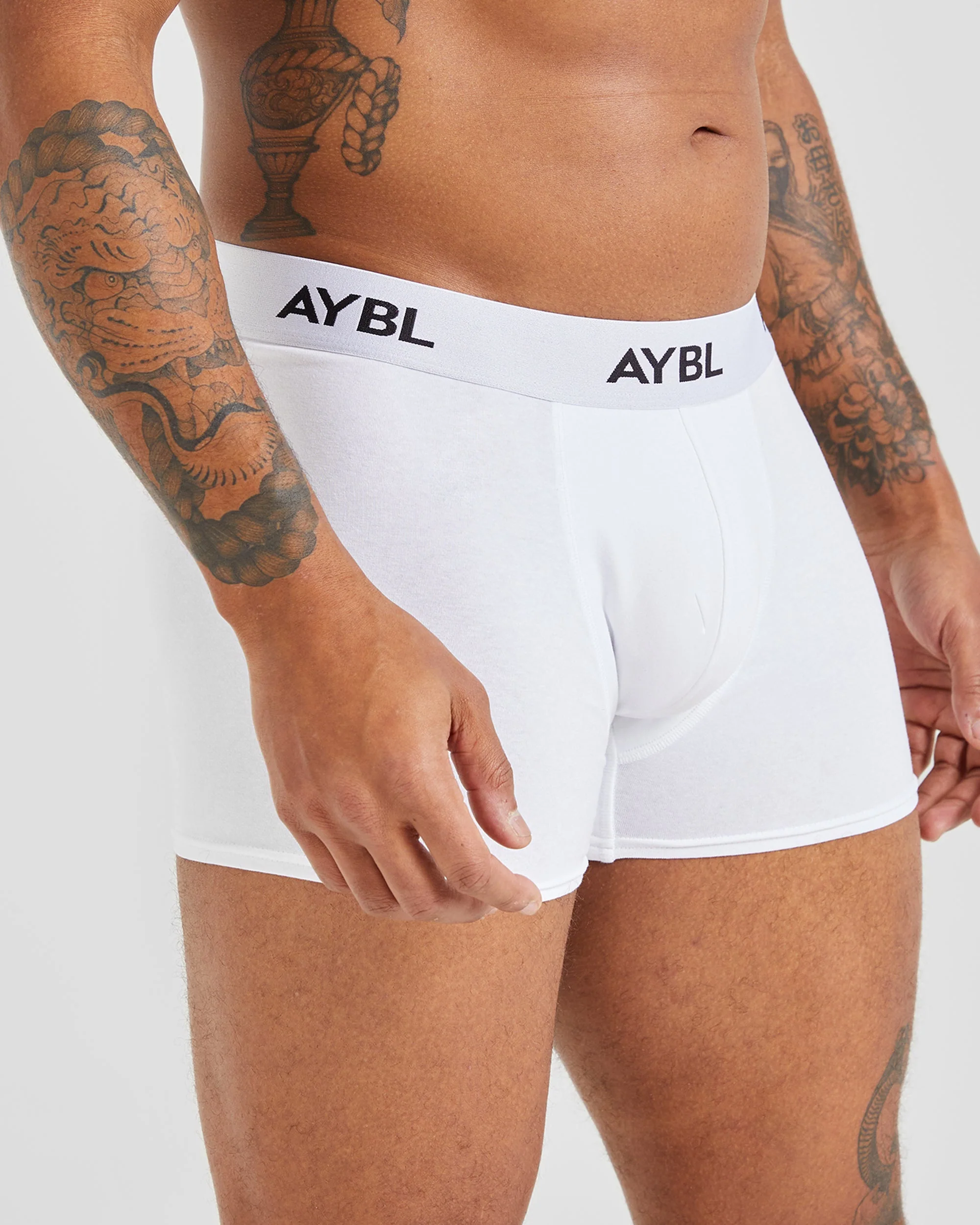 Essential Boxer Trunk (3 pack) - Zwart/Wit/Grijs - Image 3