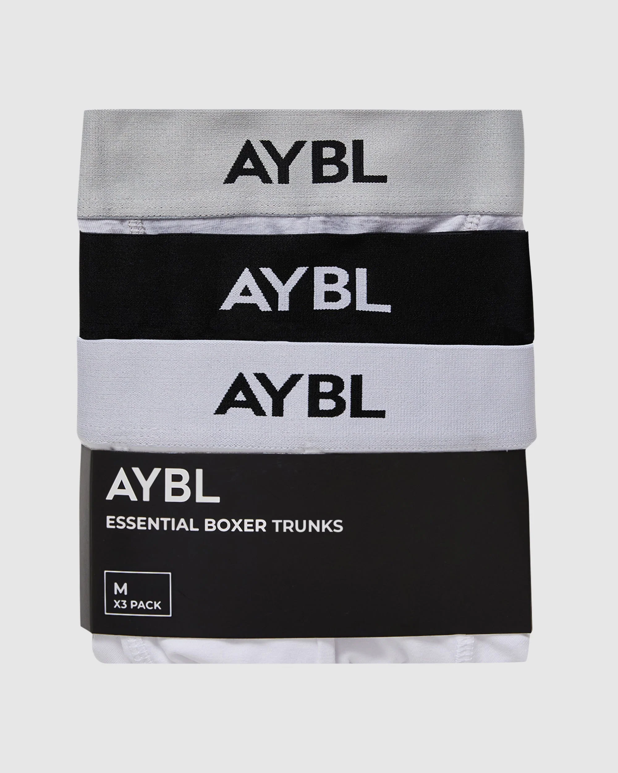 Essential Boxer Trunk (3 pack) - Zwart/Wit/Grijs - Image 6