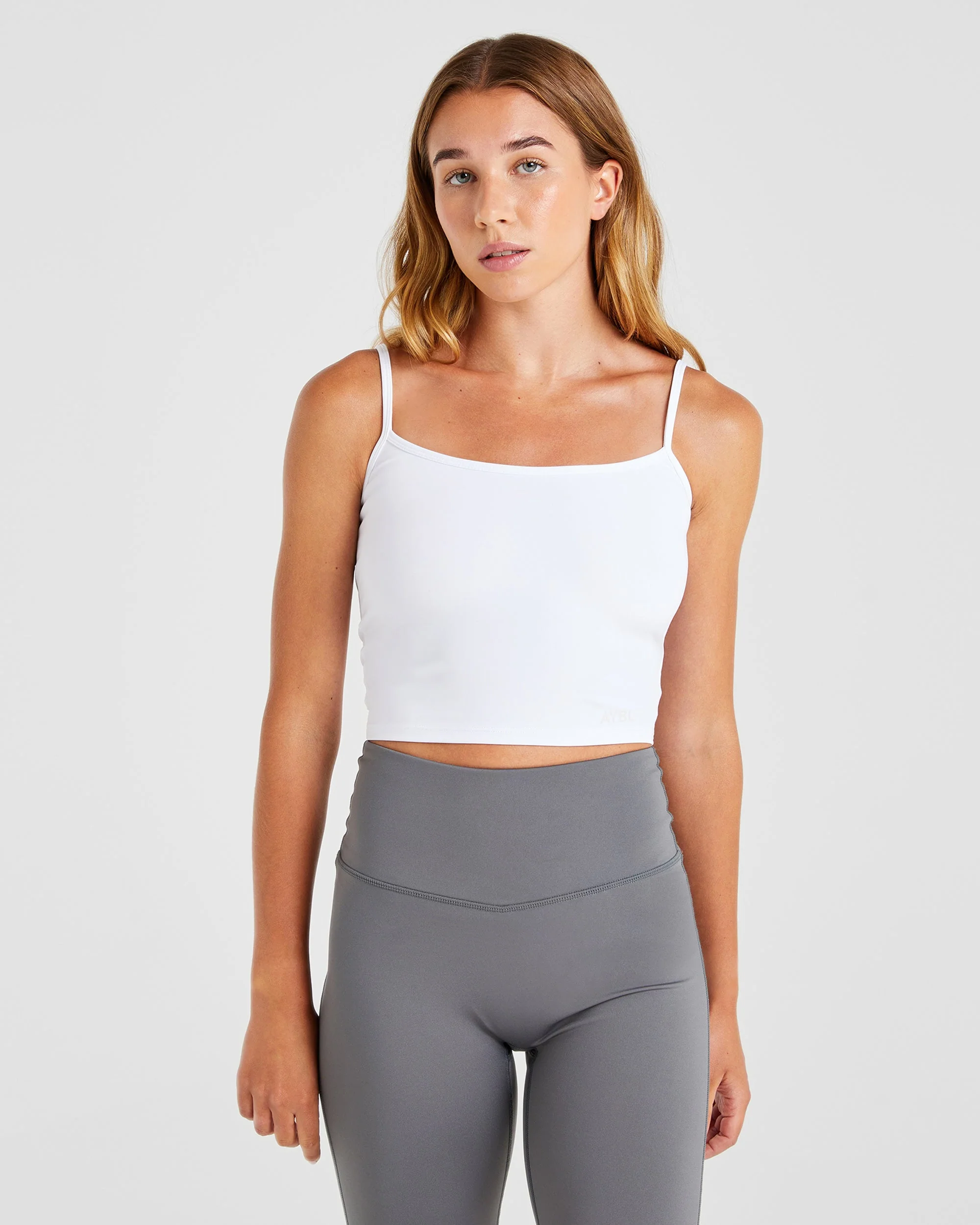 Essential Crop Vest - Wit