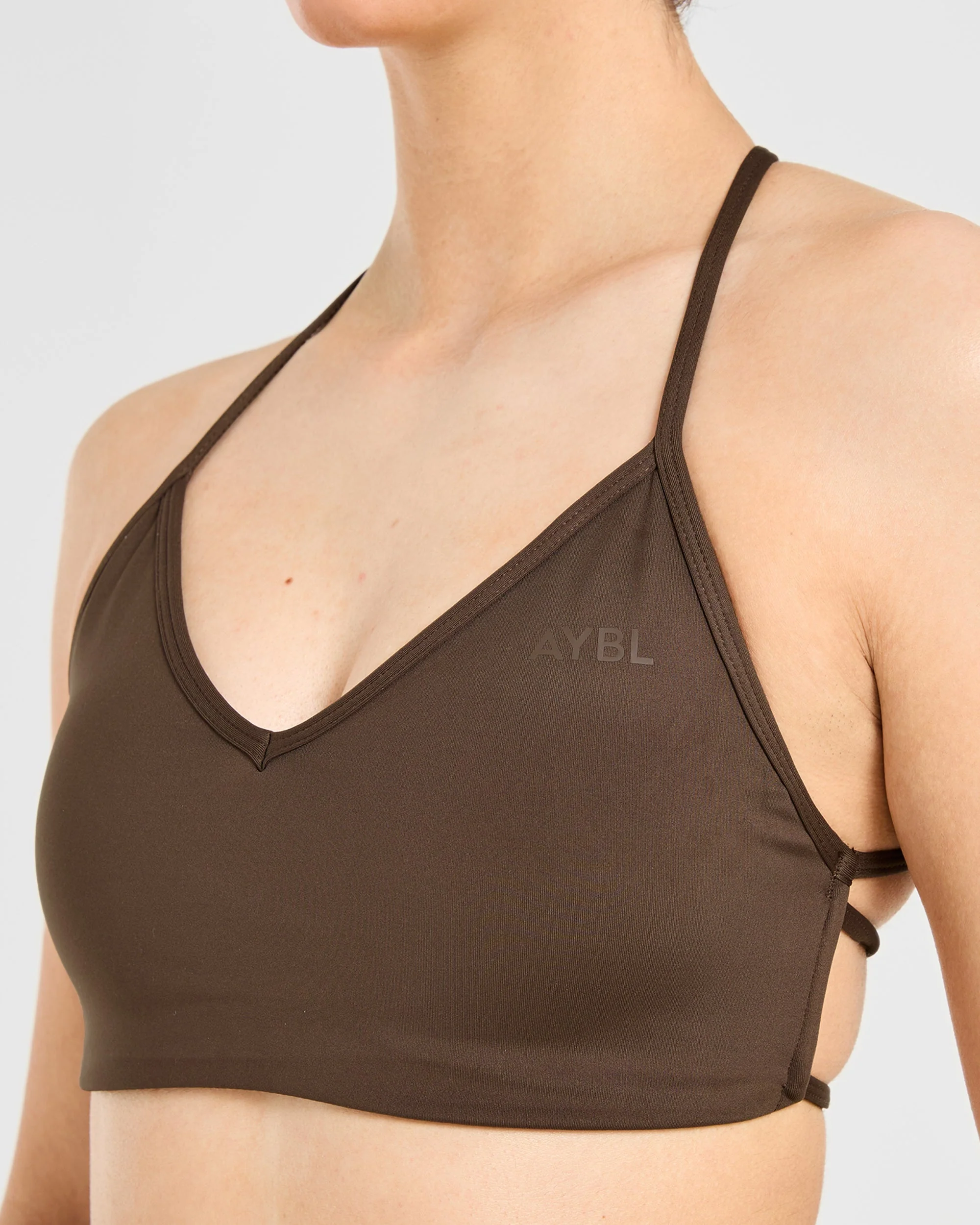 Essential Crossback Sports Bra - Deep Cocoa Bruin - Image 5