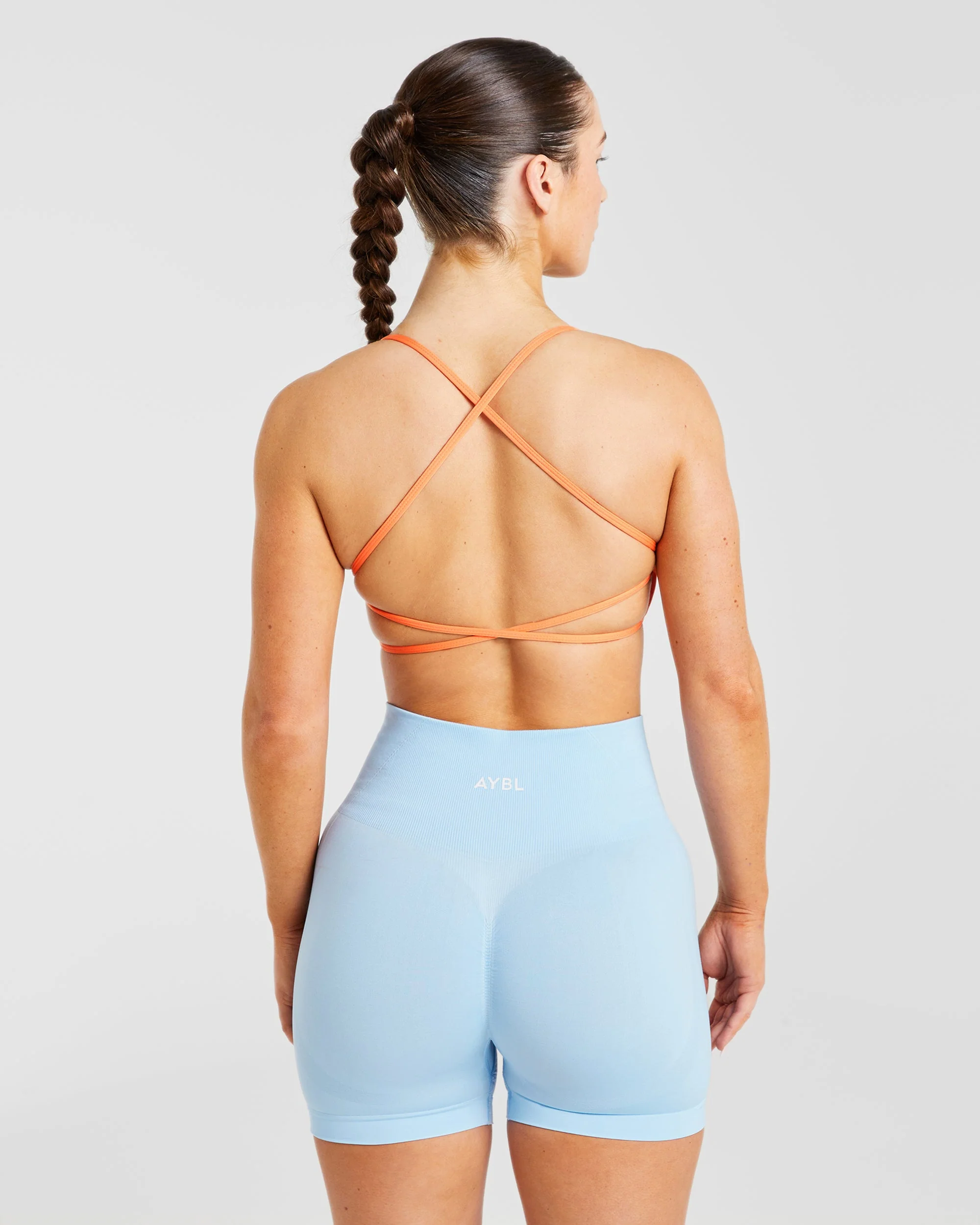 Essential Crossback Sports Bra - Papaja Oranje - Image 2
