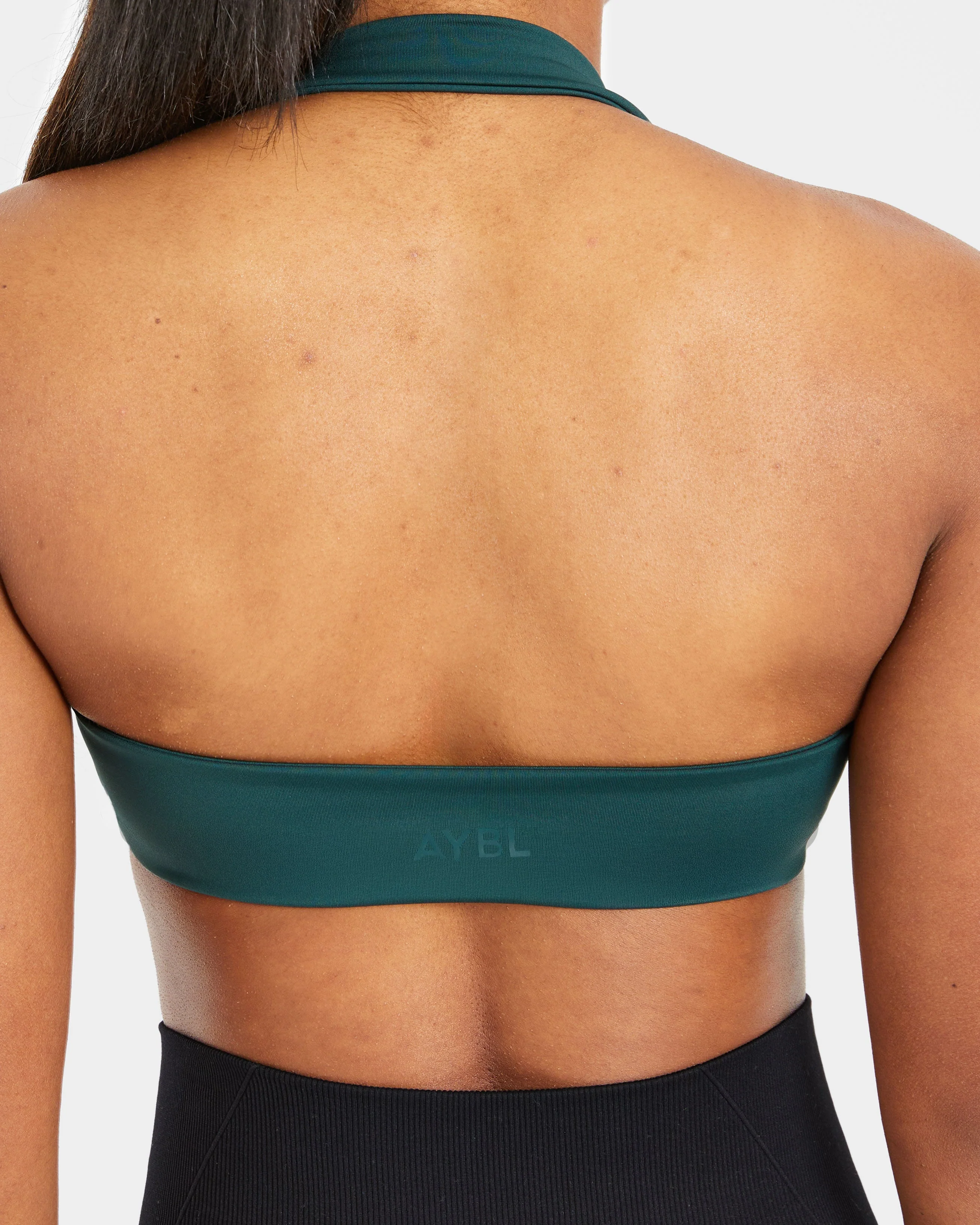 Essential Halterneck Sports Bra - Deep Groen - Image 6