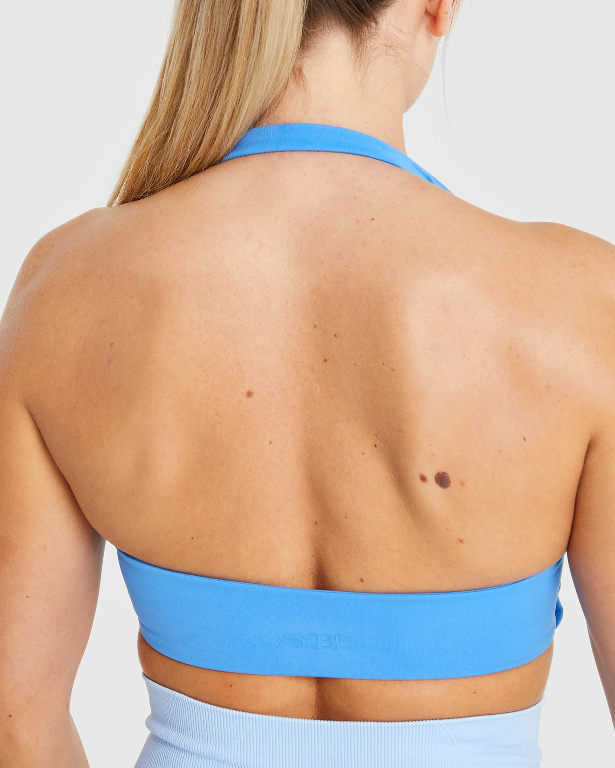 Essential Halterneck Sports Bra - Zomerblauw - Image 6
