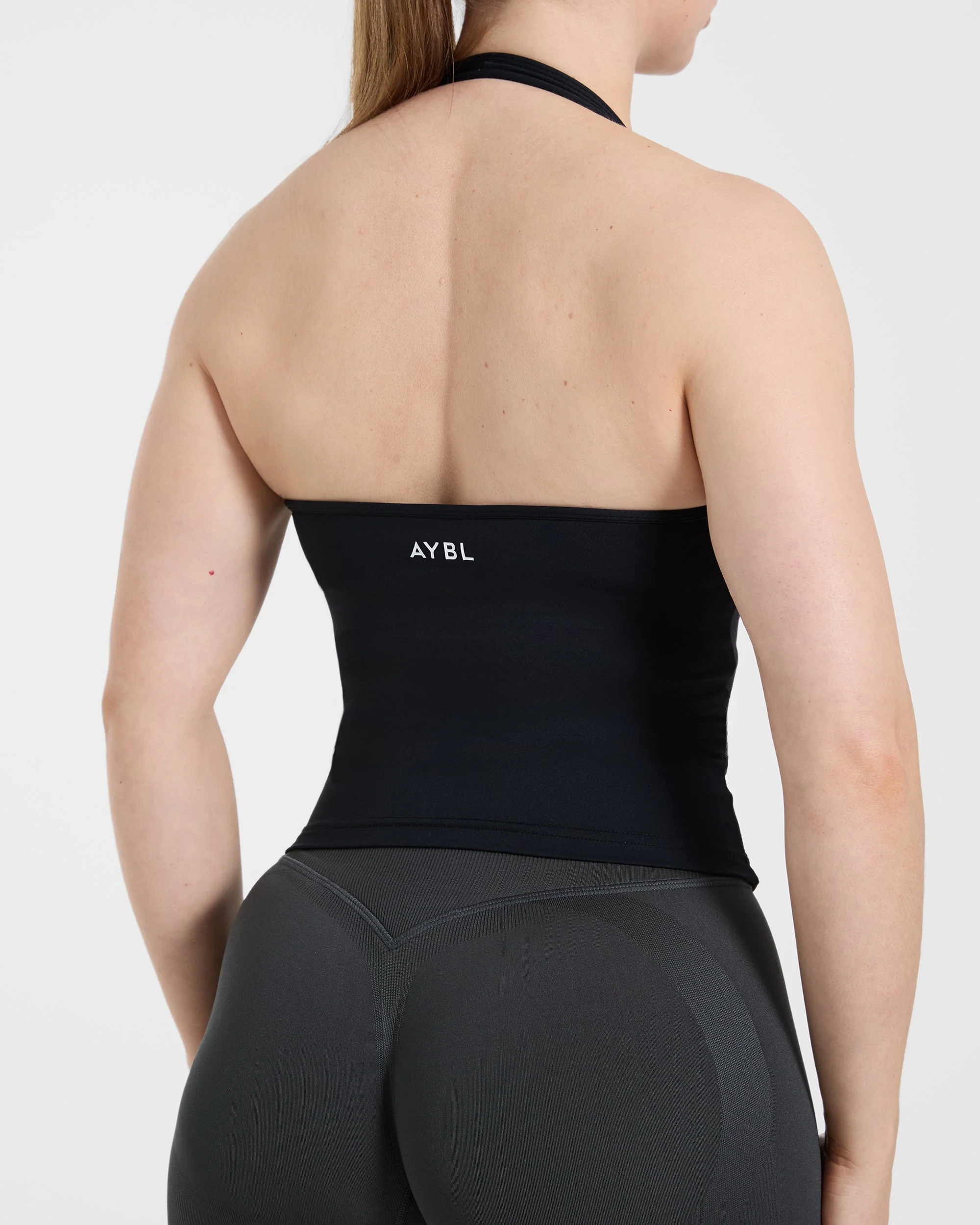 Essential Halterneck Tank Top - Zwart - Image 6