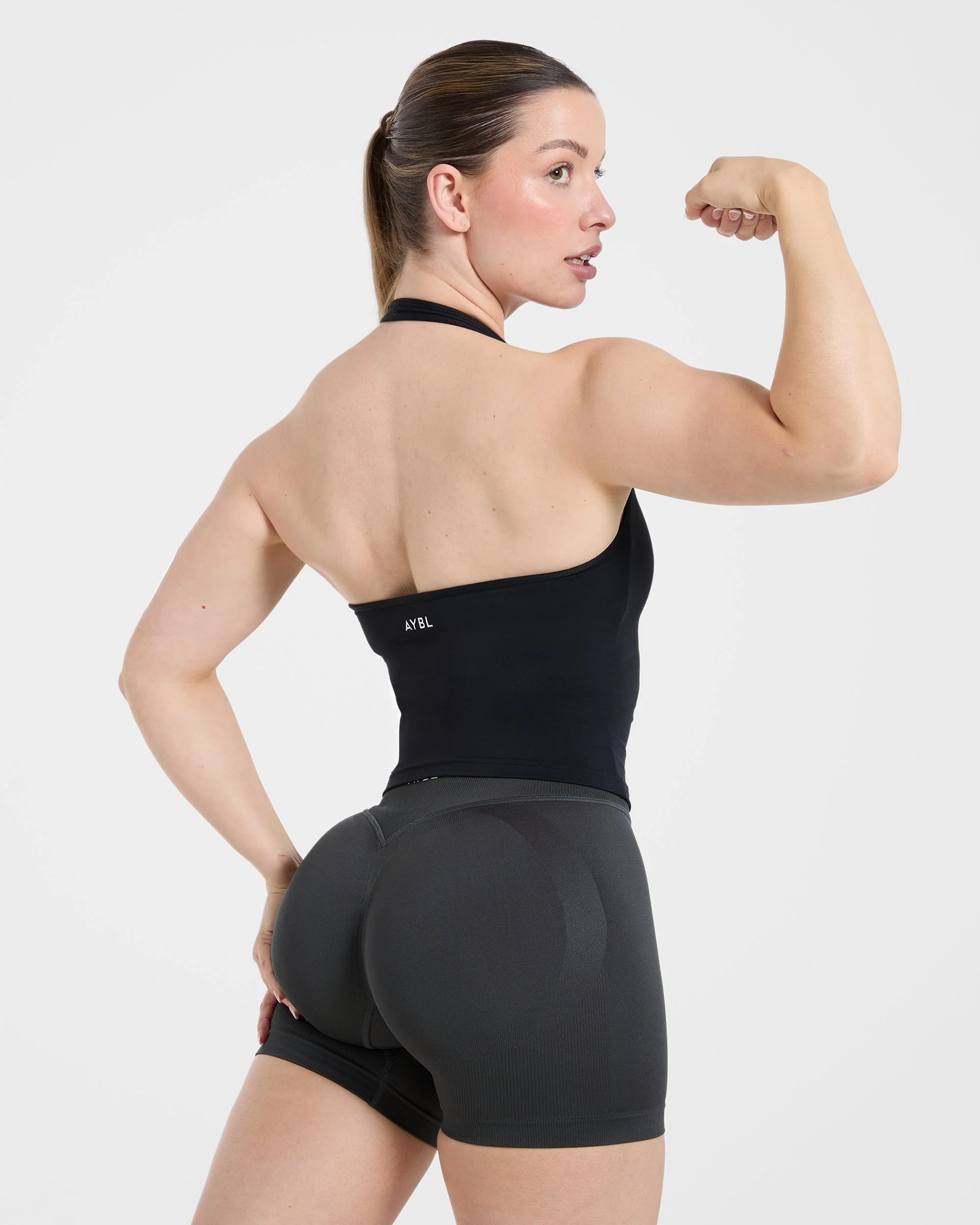 Essential Halterneck Tank Top - Zwart - Image 7