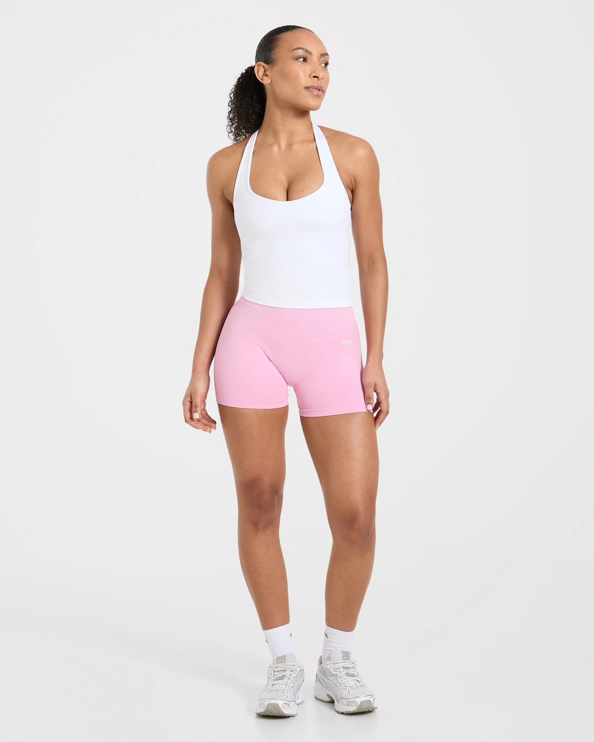 Essential Halterneck Tank Top - Wit - Image 3