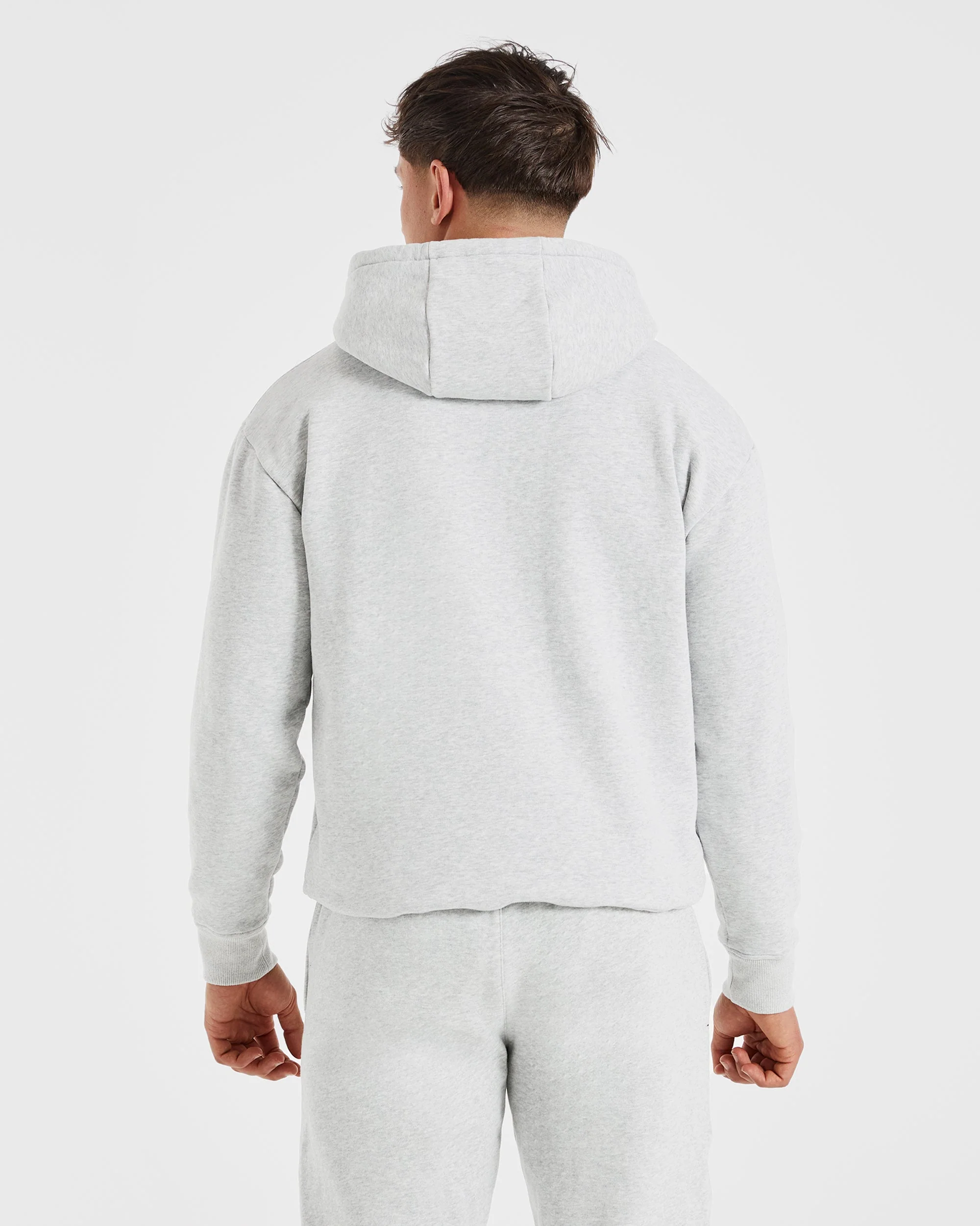 Essential Hoodie - Grijs Marl - Image 2