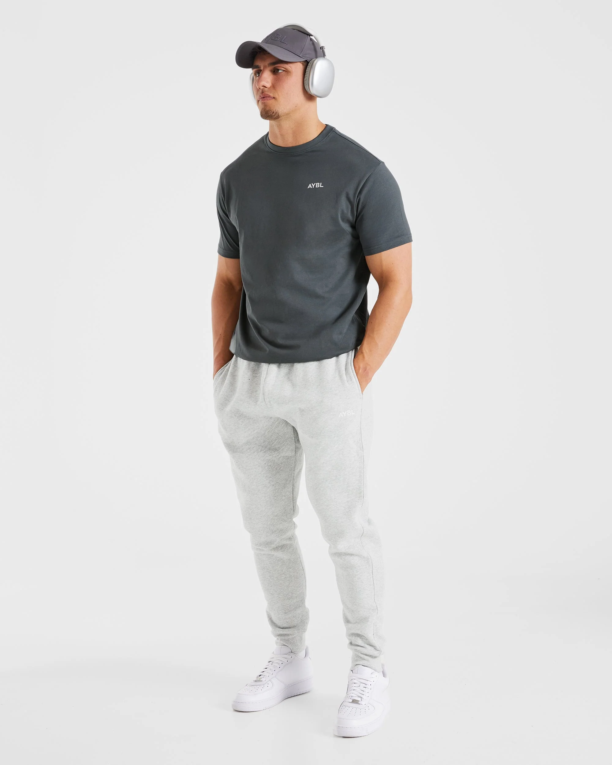 Essential Joggers - Grijs Marl - Image 7