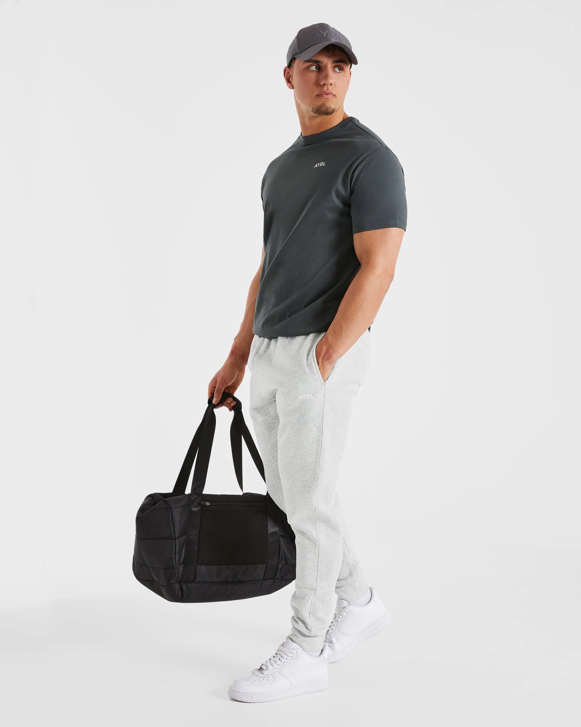 Essential Joggers - Grijs Marl - Image 8