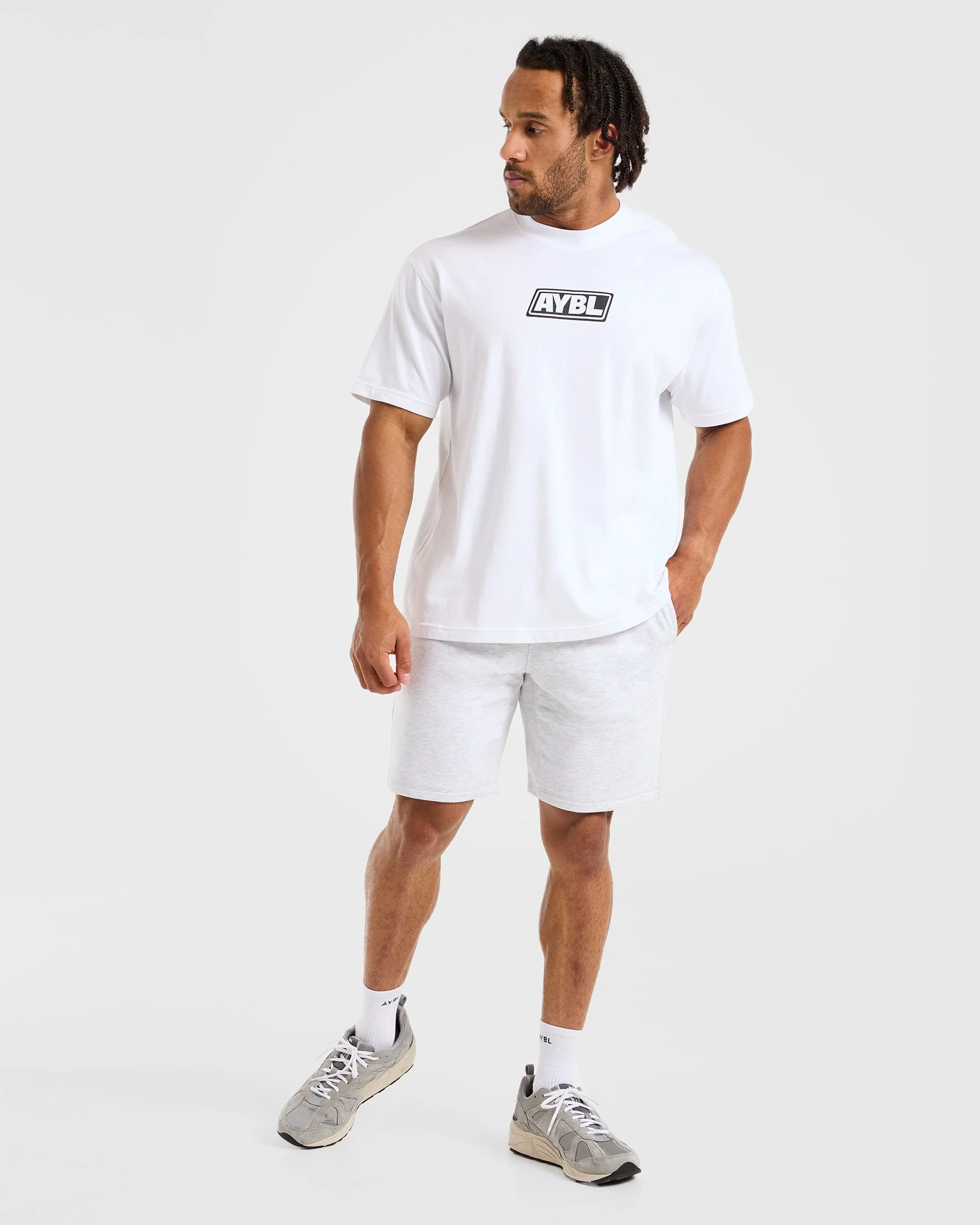 Essential Lightweight 7" Shorts - Grijs Marl - Image 3