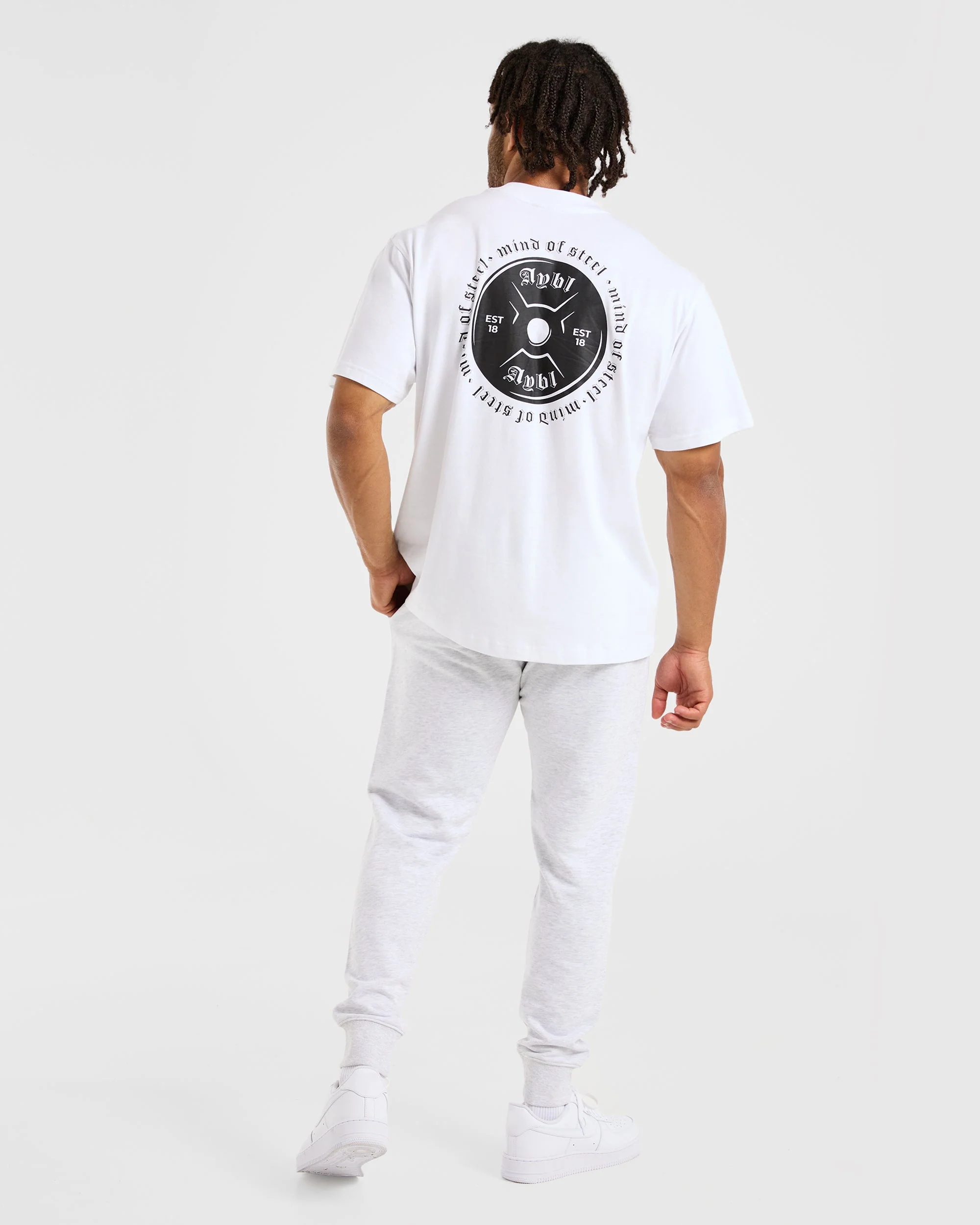 Essential Lightweight Joggers - Grijs Marl - Image 4