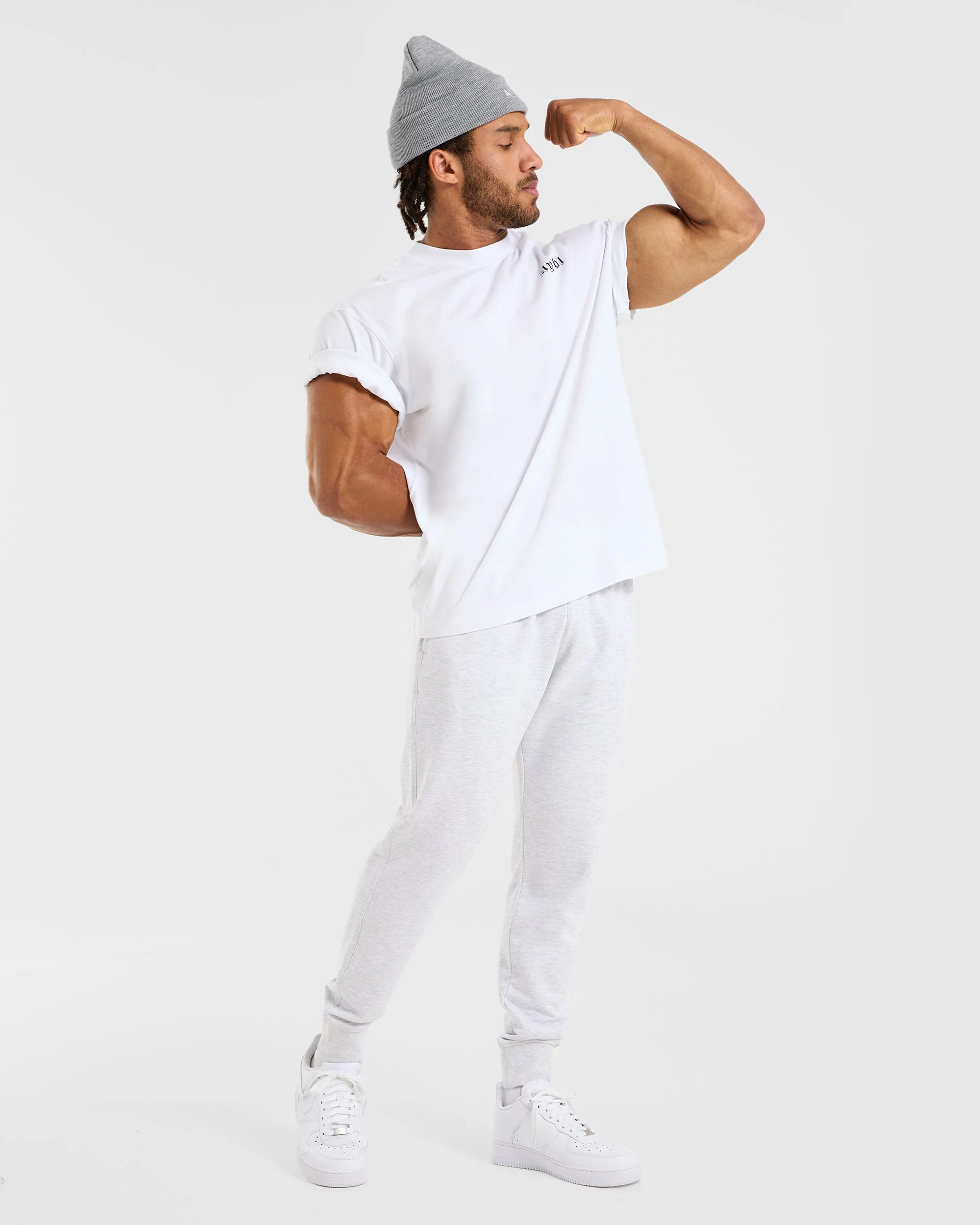 Essential Lightweight Joggers - Grijs Marl - Image 8