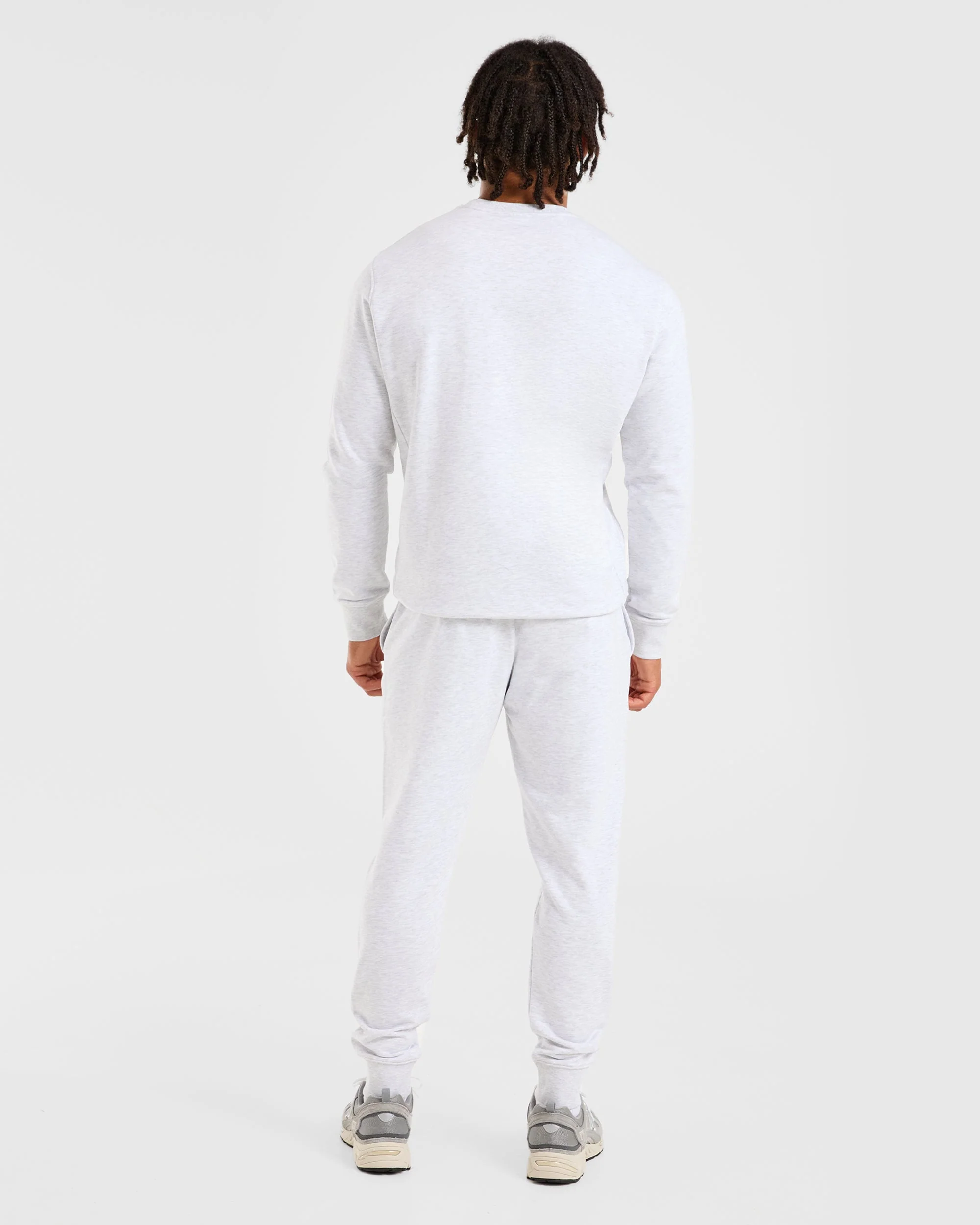 Essential Lightweight Sweater - Grijs Marl - Image 4