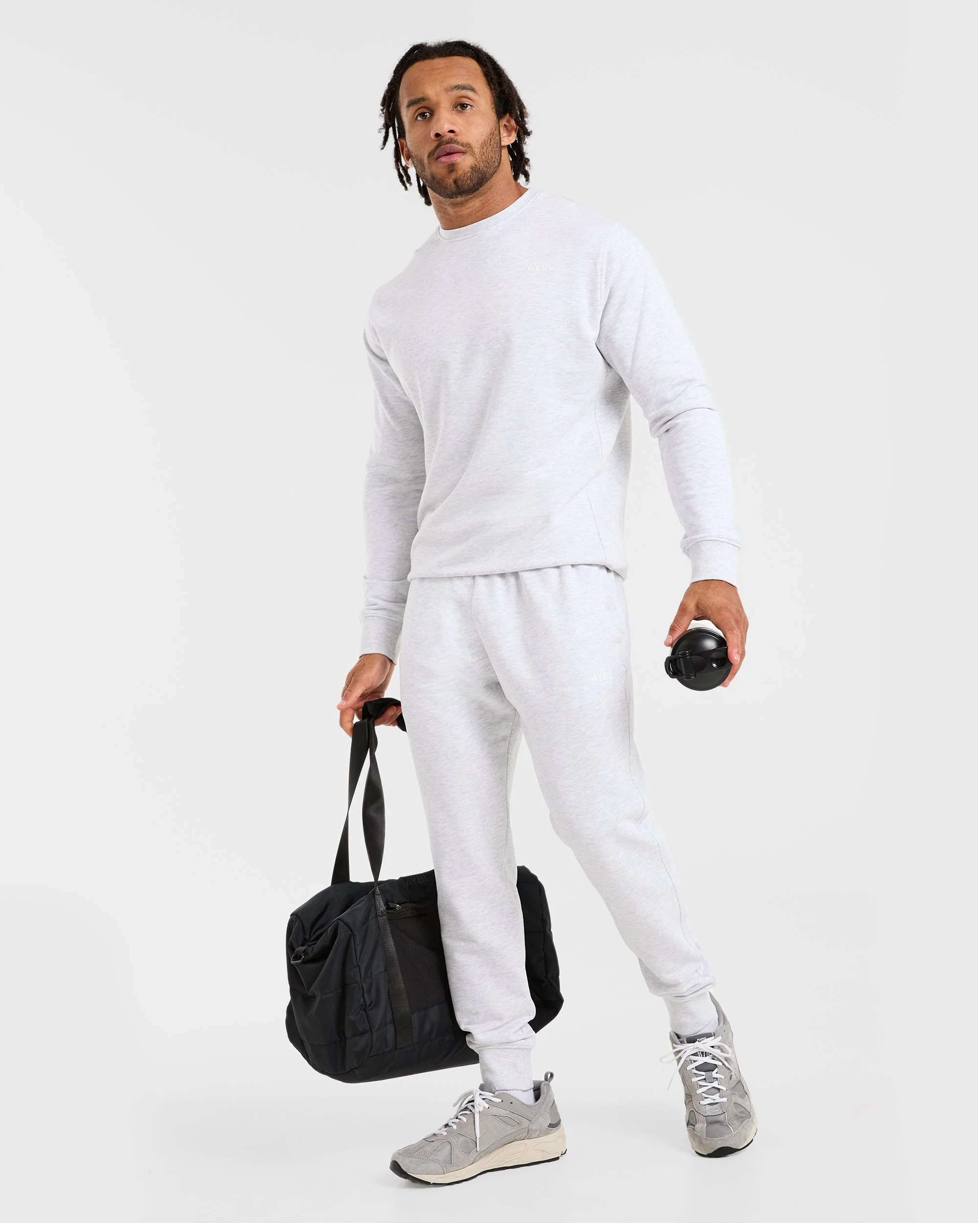 Essential Lightweight Sweater - Grijs Marl - Image 7