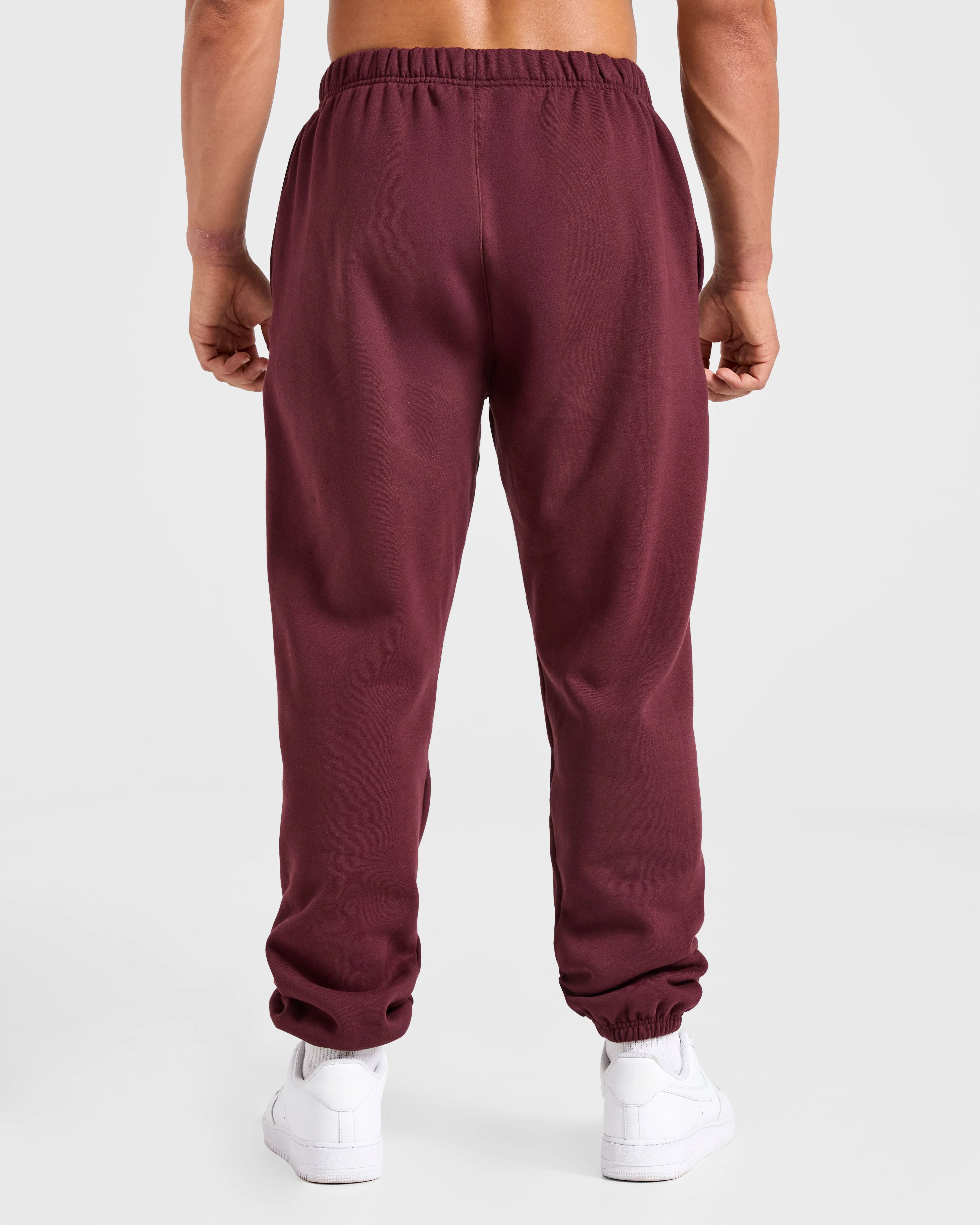 Essential Oversized Joggers - Burgundy Rood - Image 2