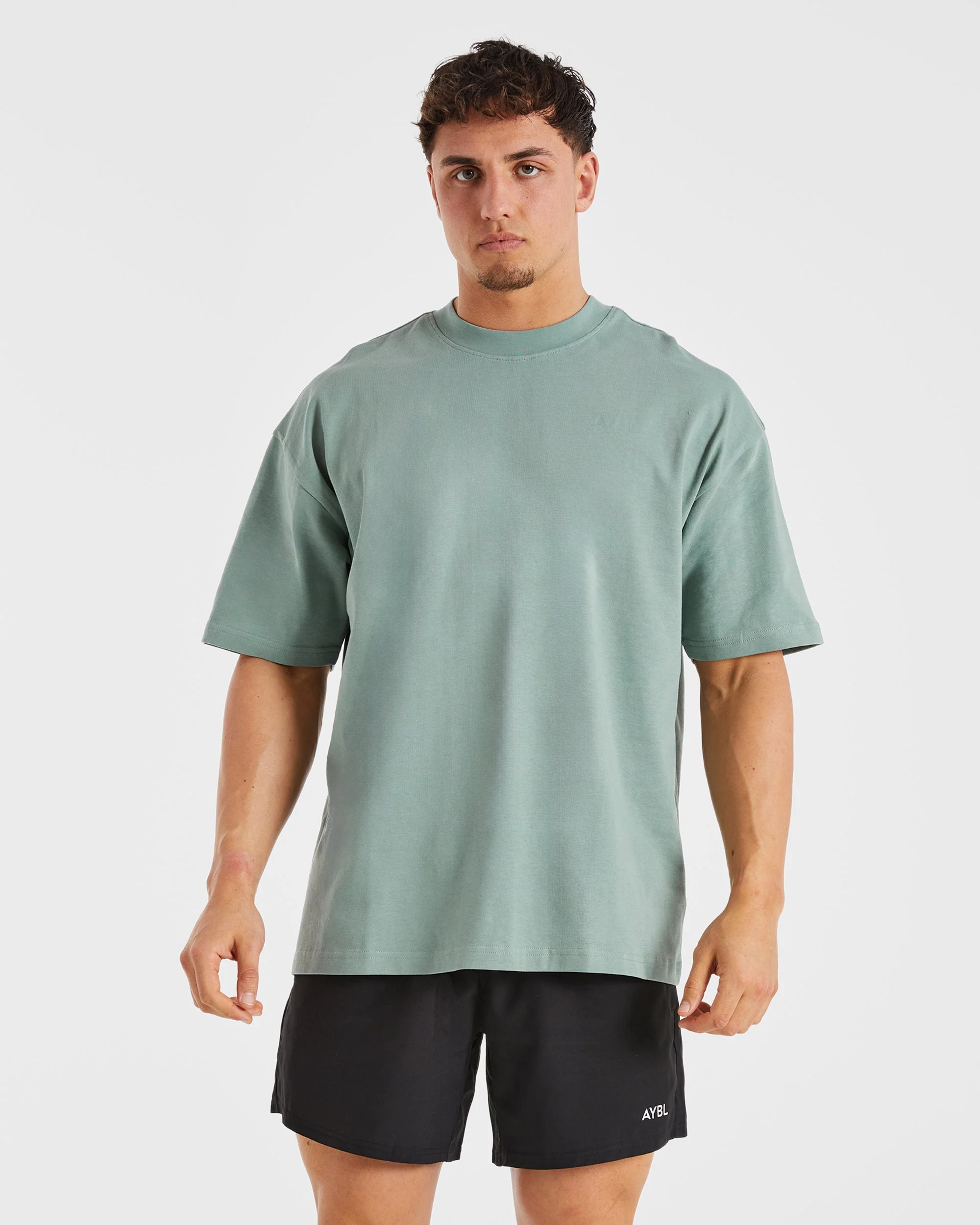 Essential Oversized T Shirt - Slate Groen - Image 2