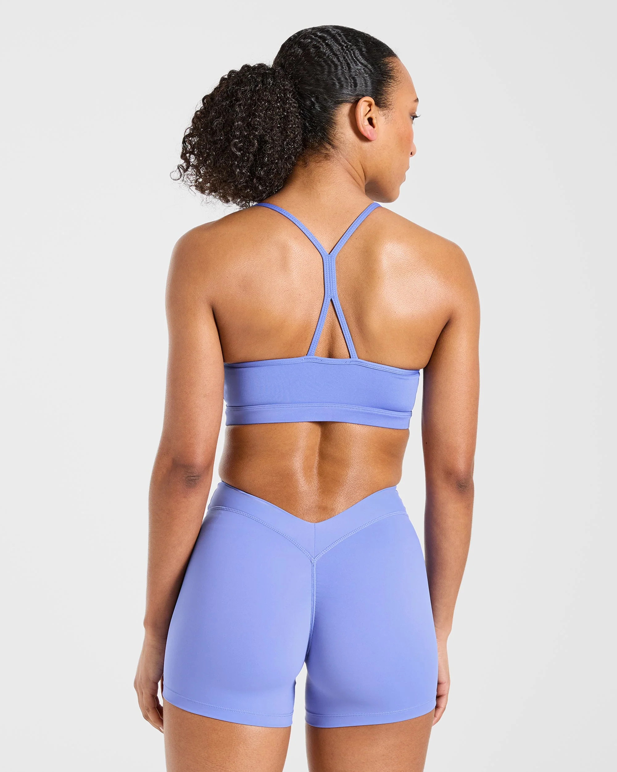 Essential Ruched Sports Bra - Cornflower Paars - Image 2