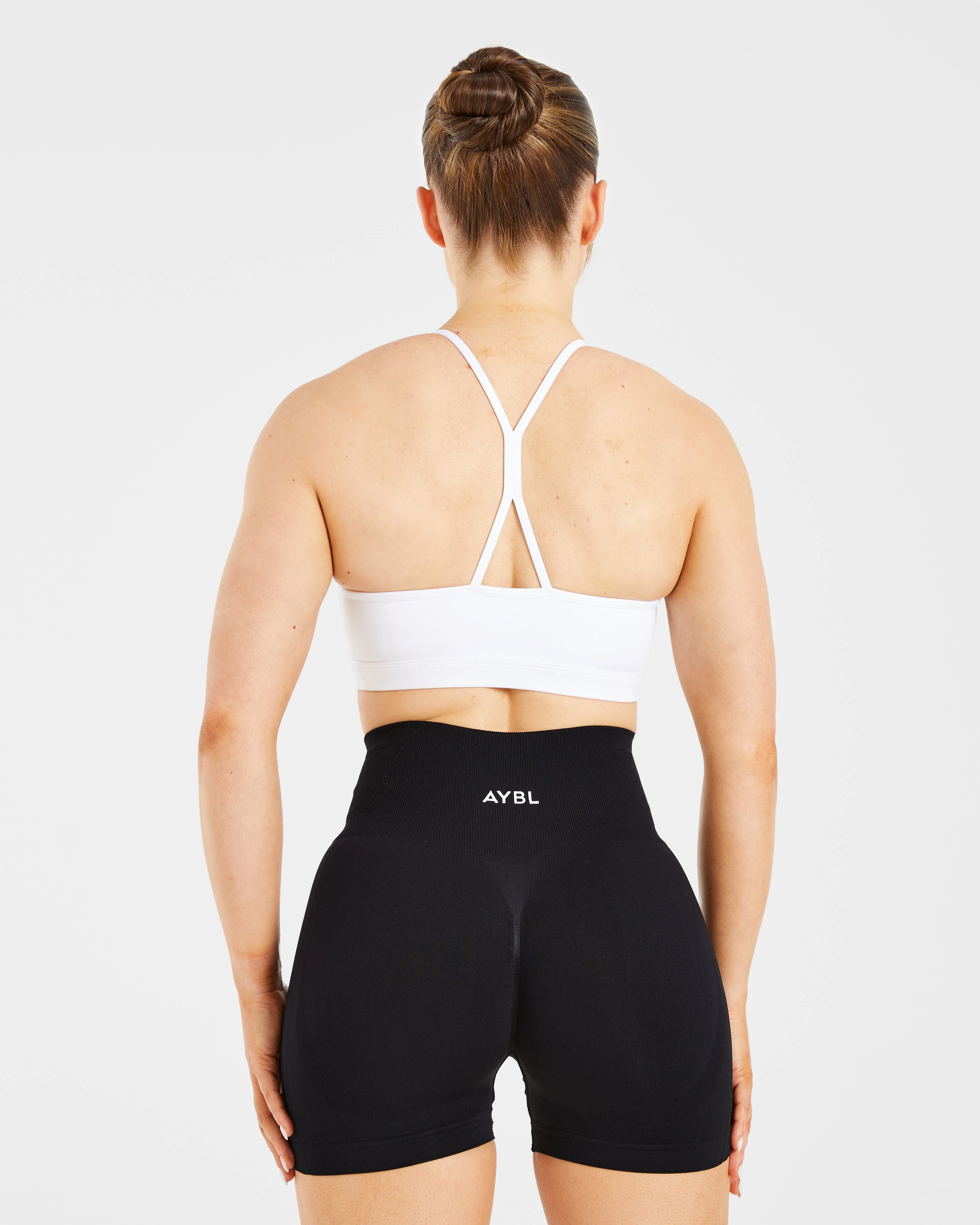 Essential Ruched Sports Bra - Wit - Image 2