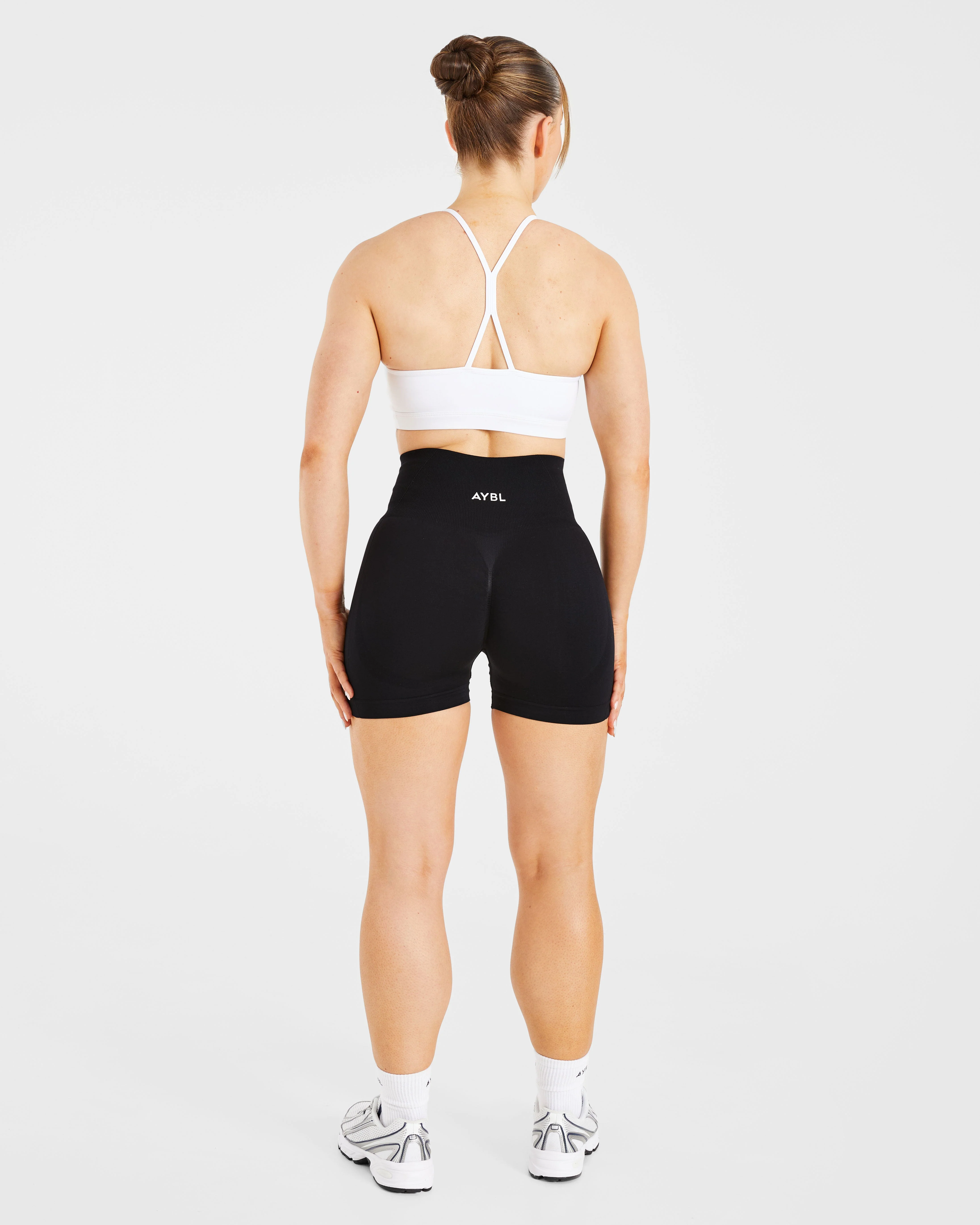 Essential Ruched Sports Bra - Wit - Image 4