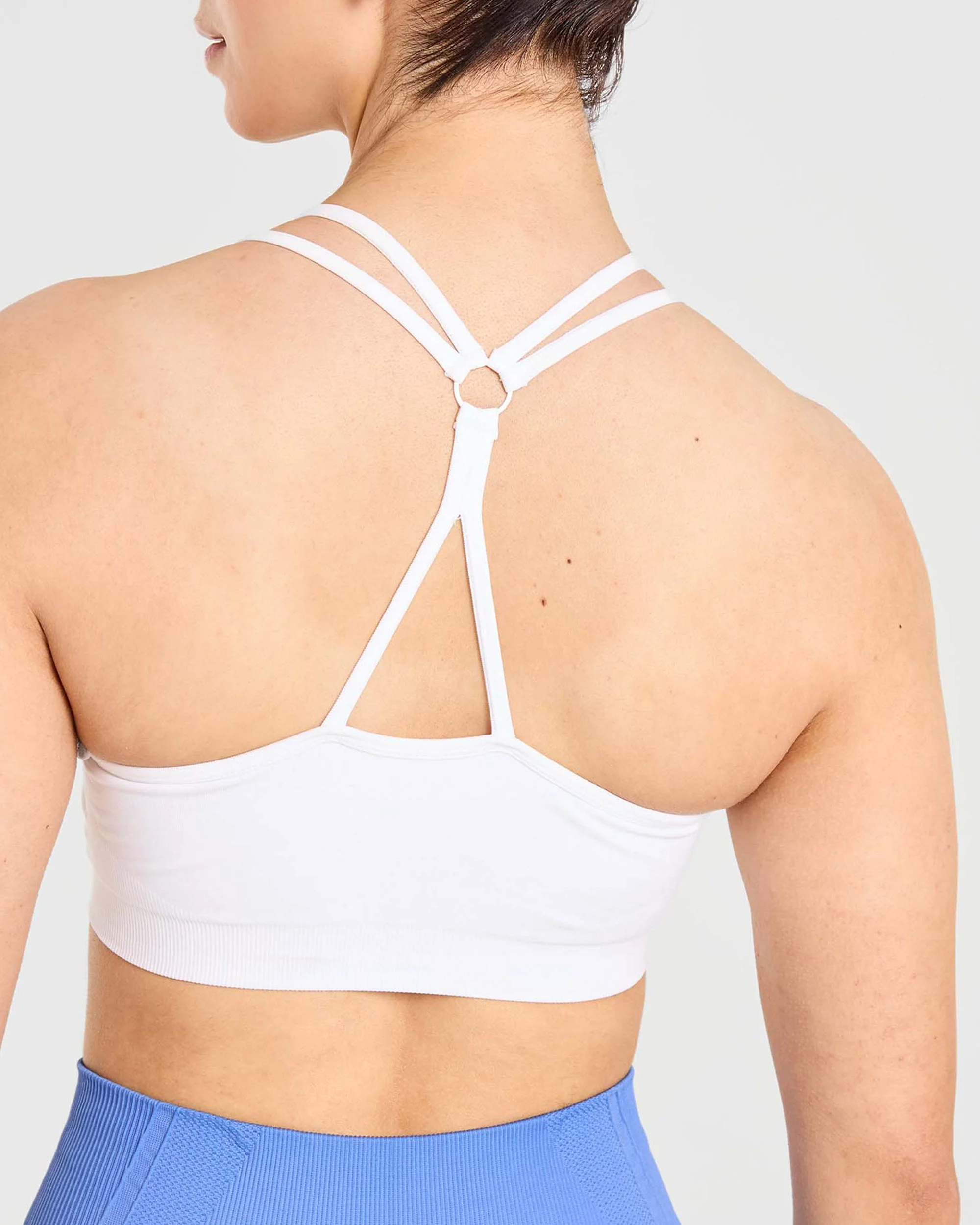 Essential Seamless Ruched Sports Bra - Wit - Image 6