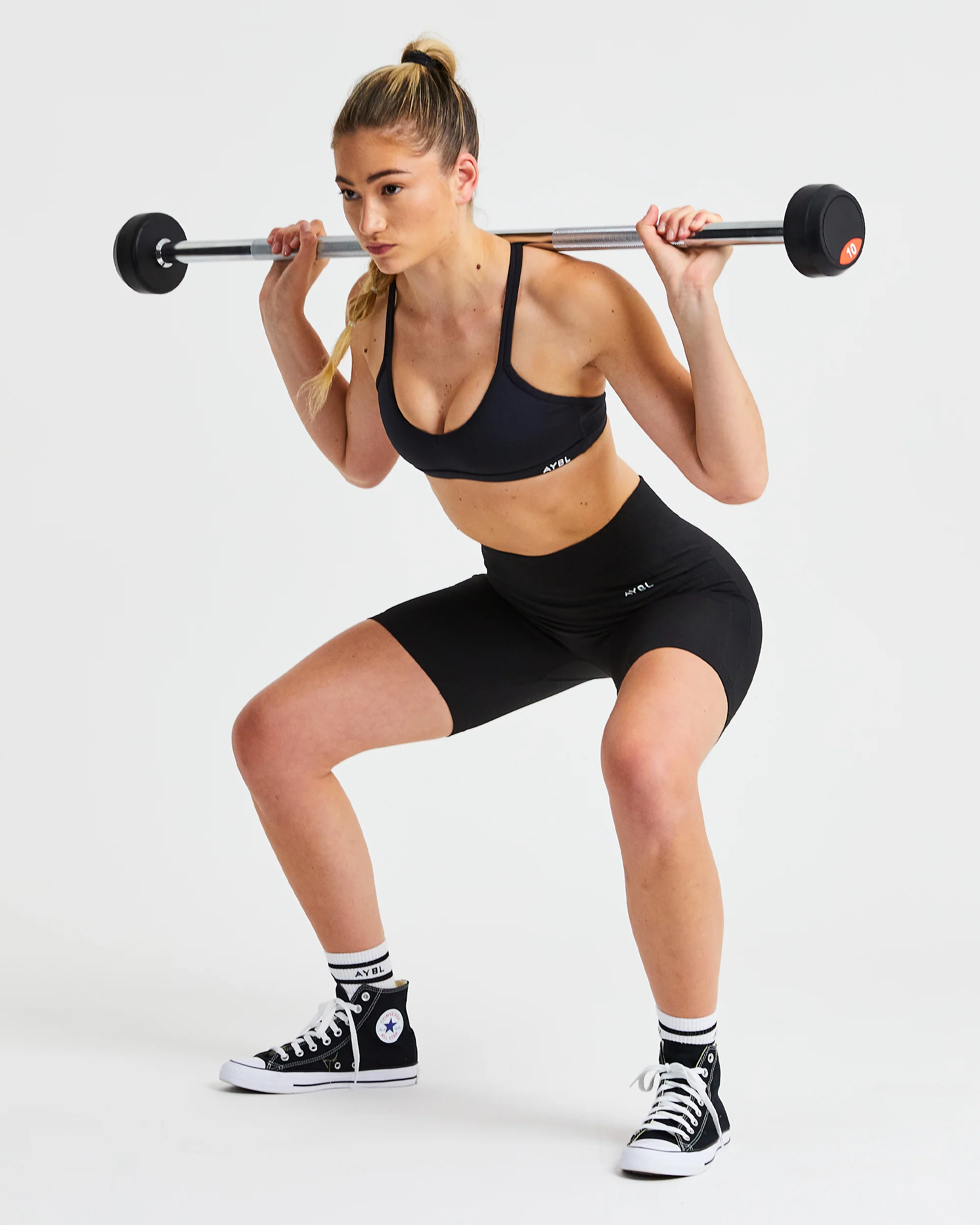 Essential Strappy Sports Bra - Zwart - Image 15