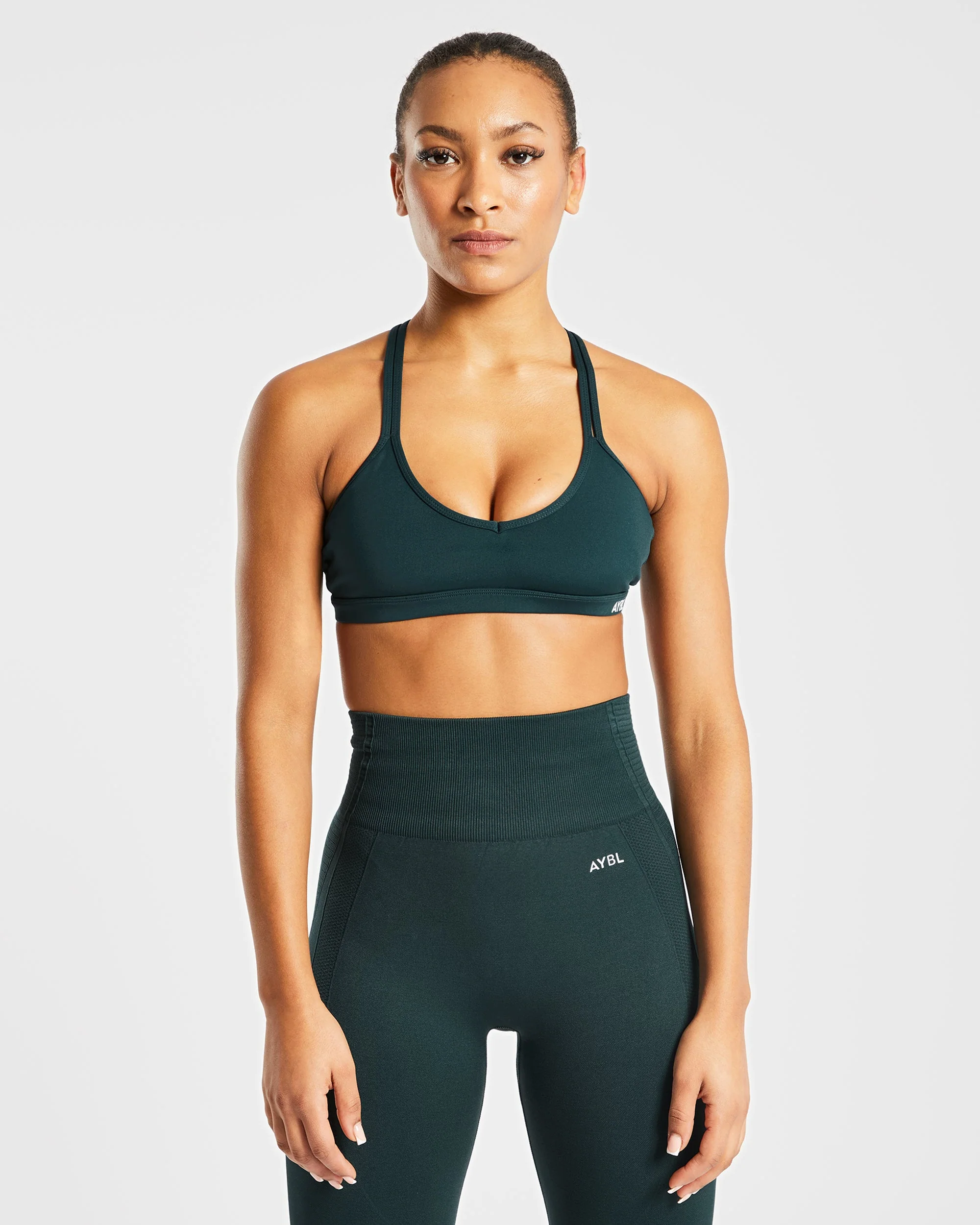 Essential Strappy Sports Bra - Forest Groen