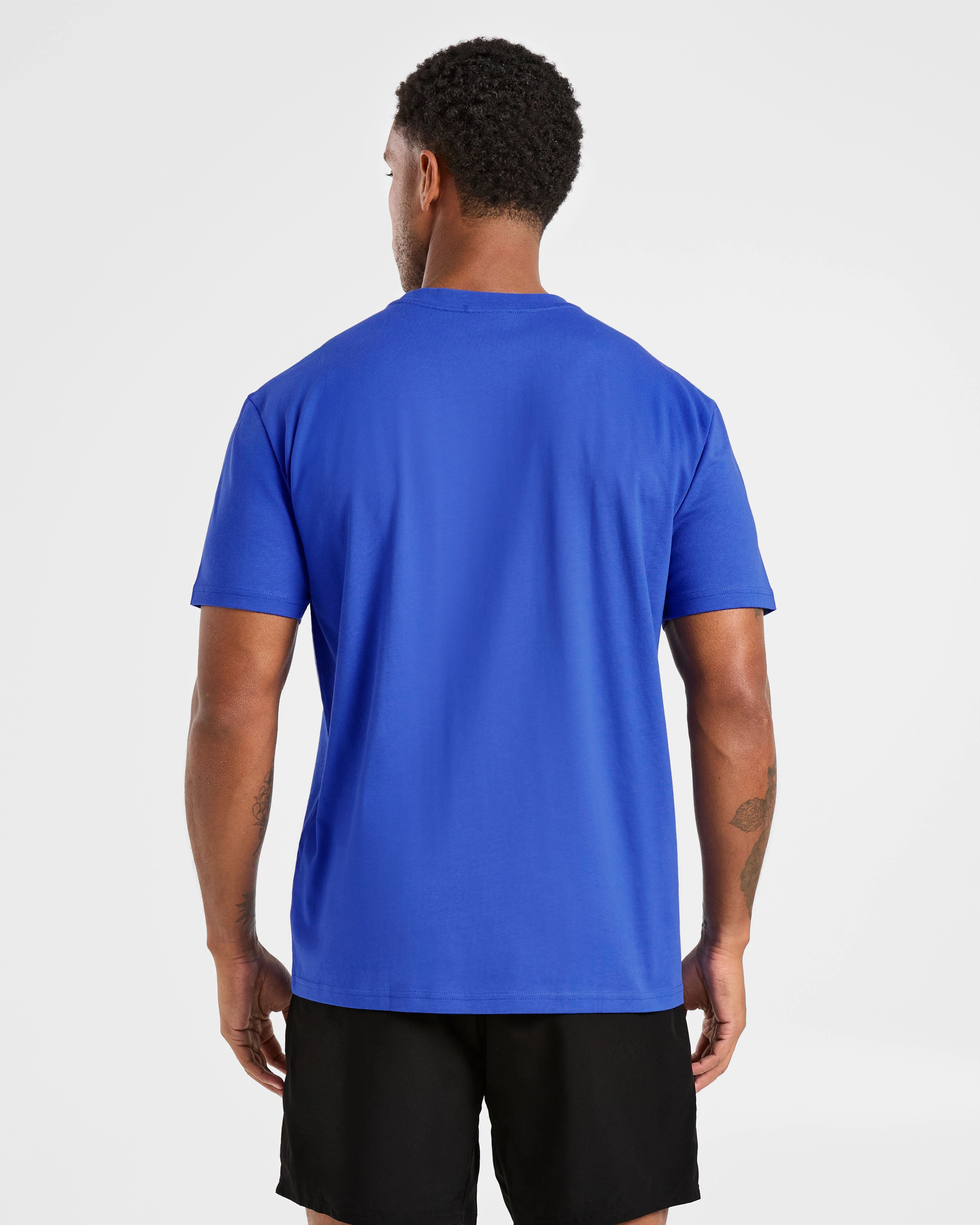 Essential T Shirt - Cobalt Blauw - Image 2