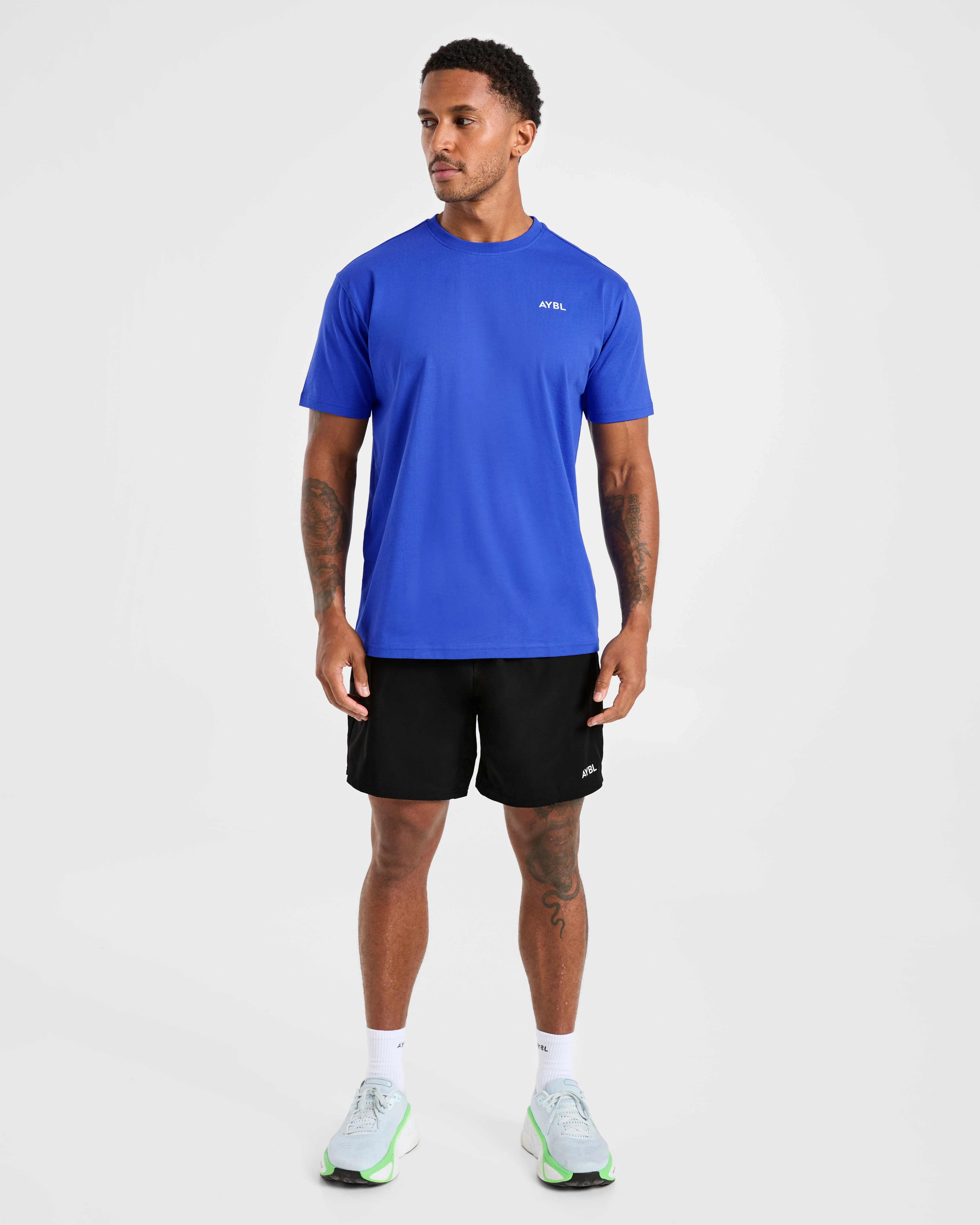 Essential T Shirt - Cobalt Blauw - Image 3
