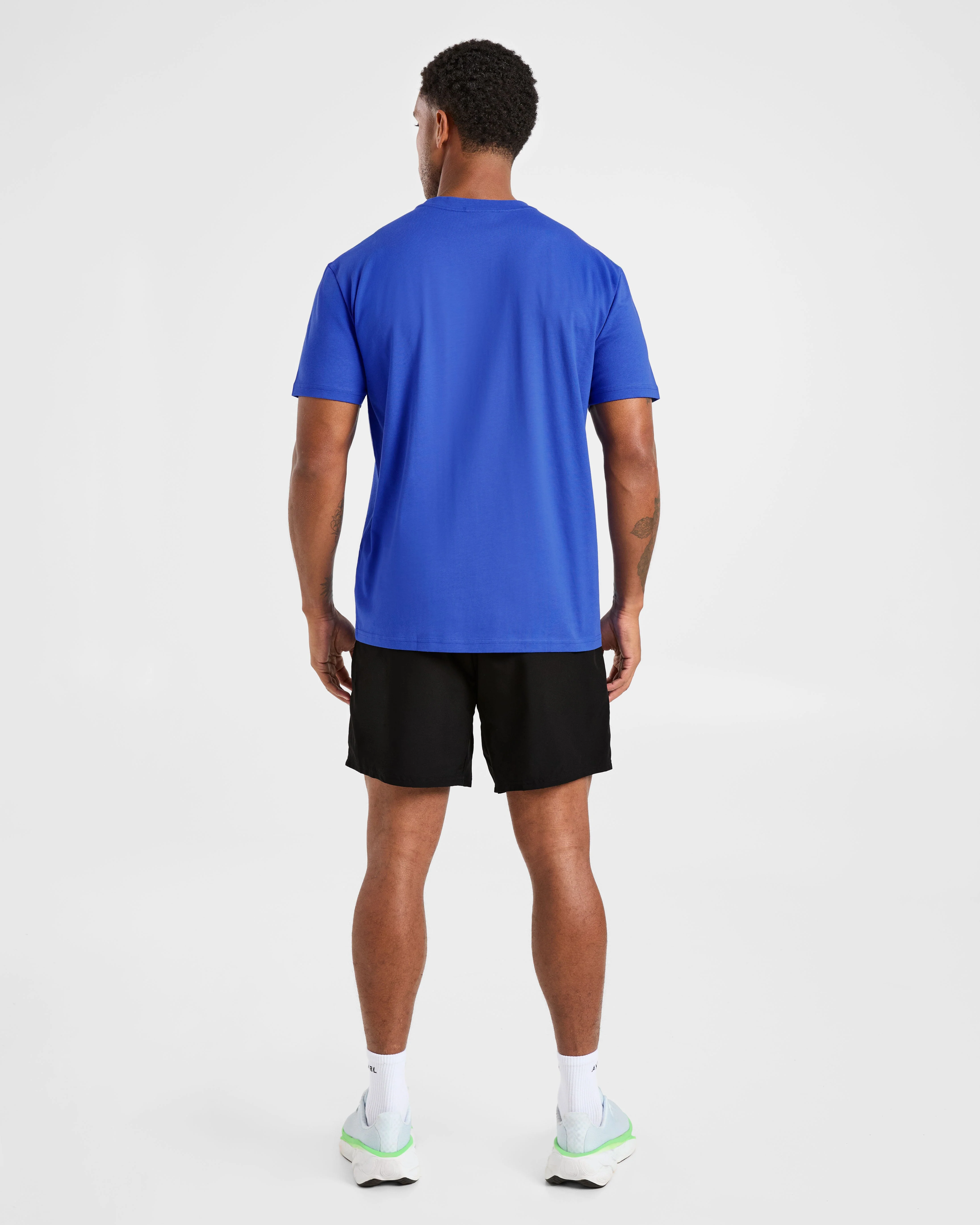 Essential T Shirt - Cobalt Blauw - Image 4