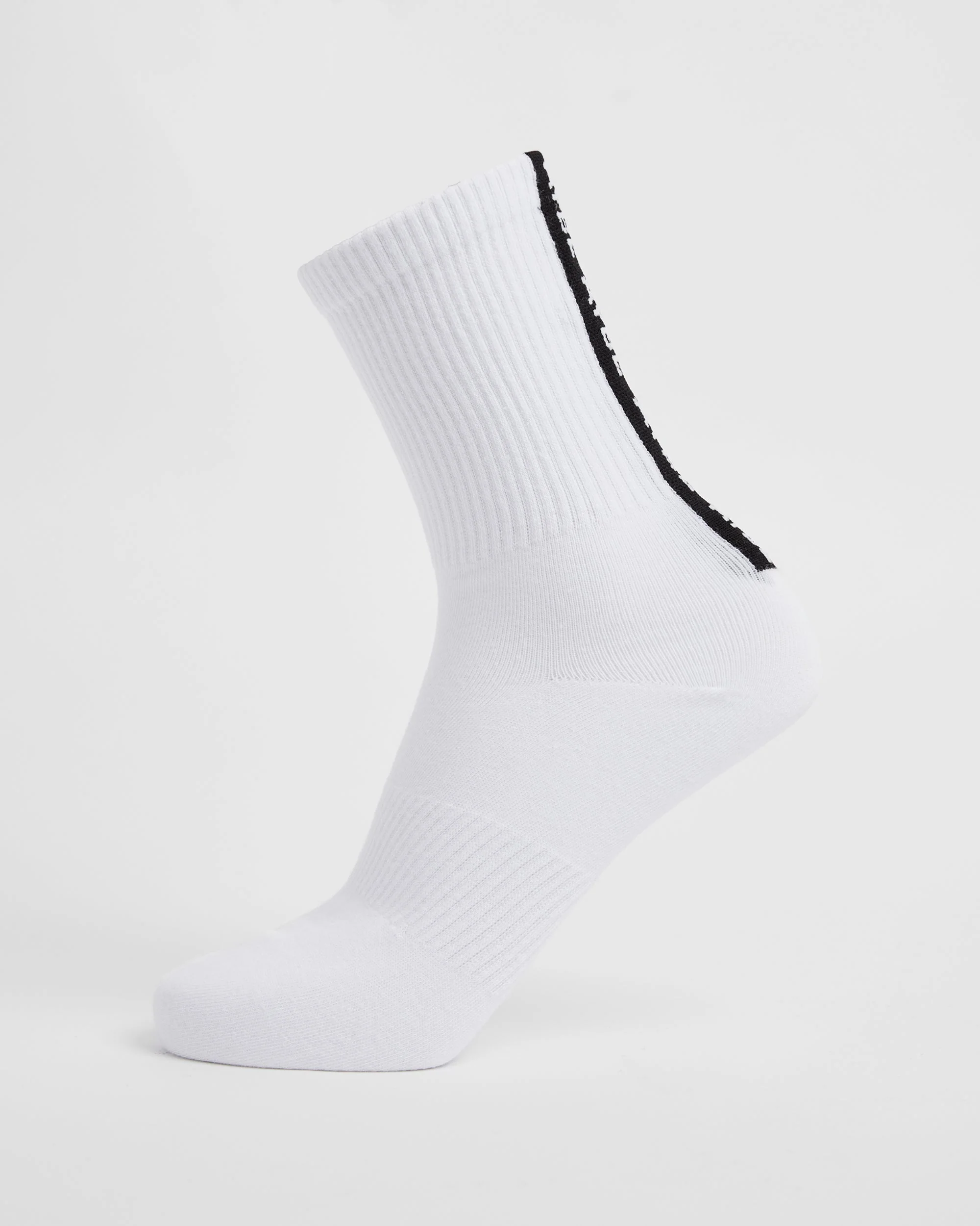 Everyday Back Stripe Crew Socks (3 Pack) - Wit - Image 3