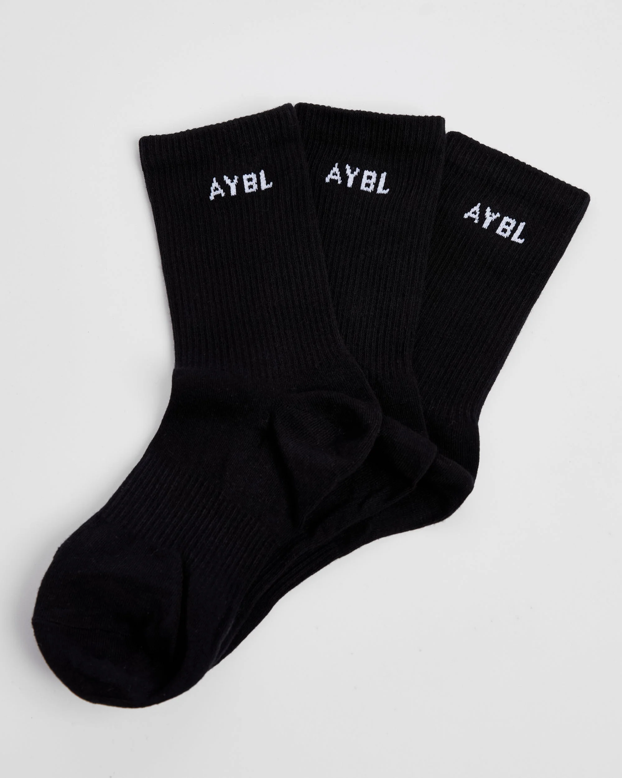Everyday Crew Socks (3 Pack) - Zwart - Image 2