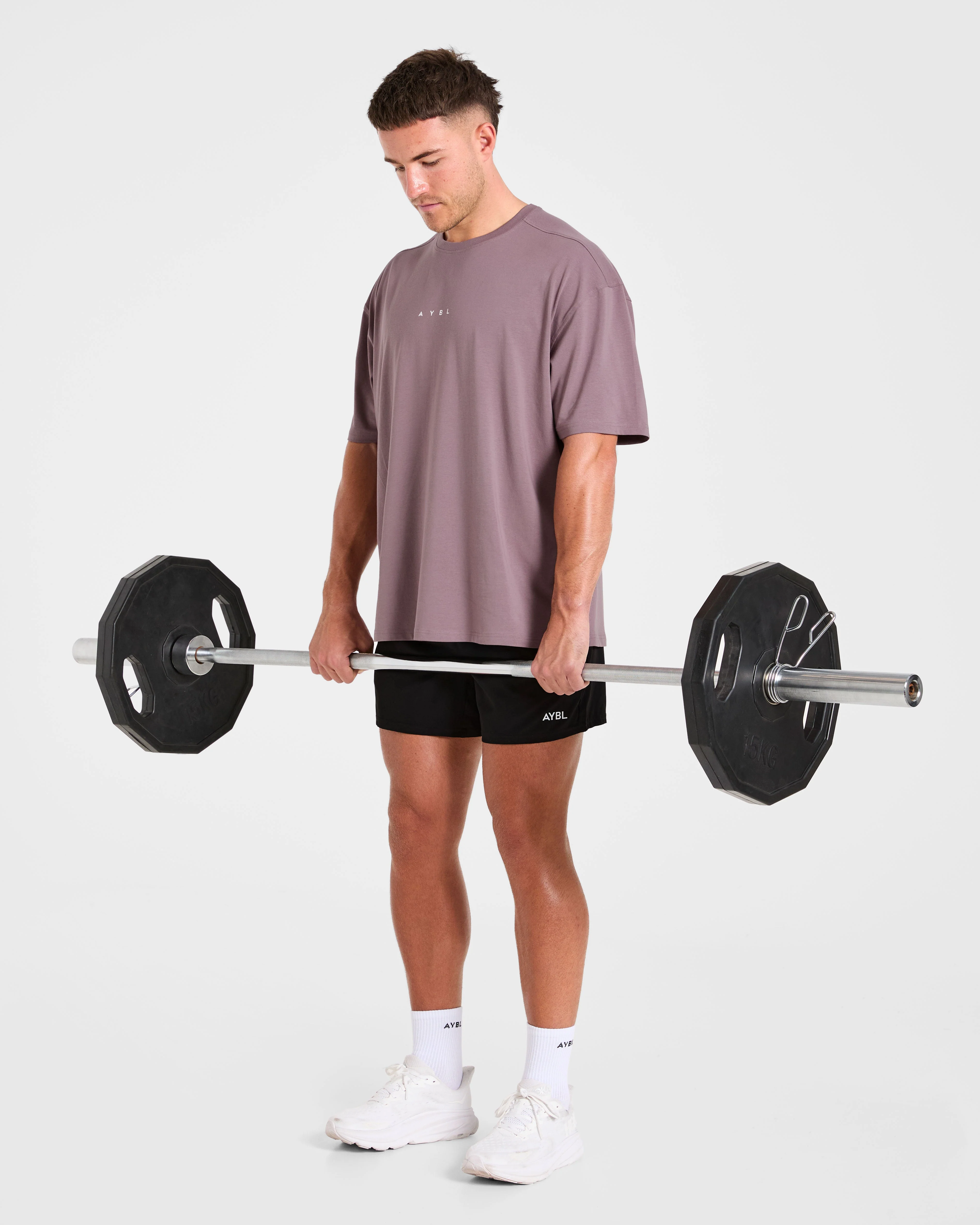 Force Oversized T Shirt - Heavy Paars - Image 7