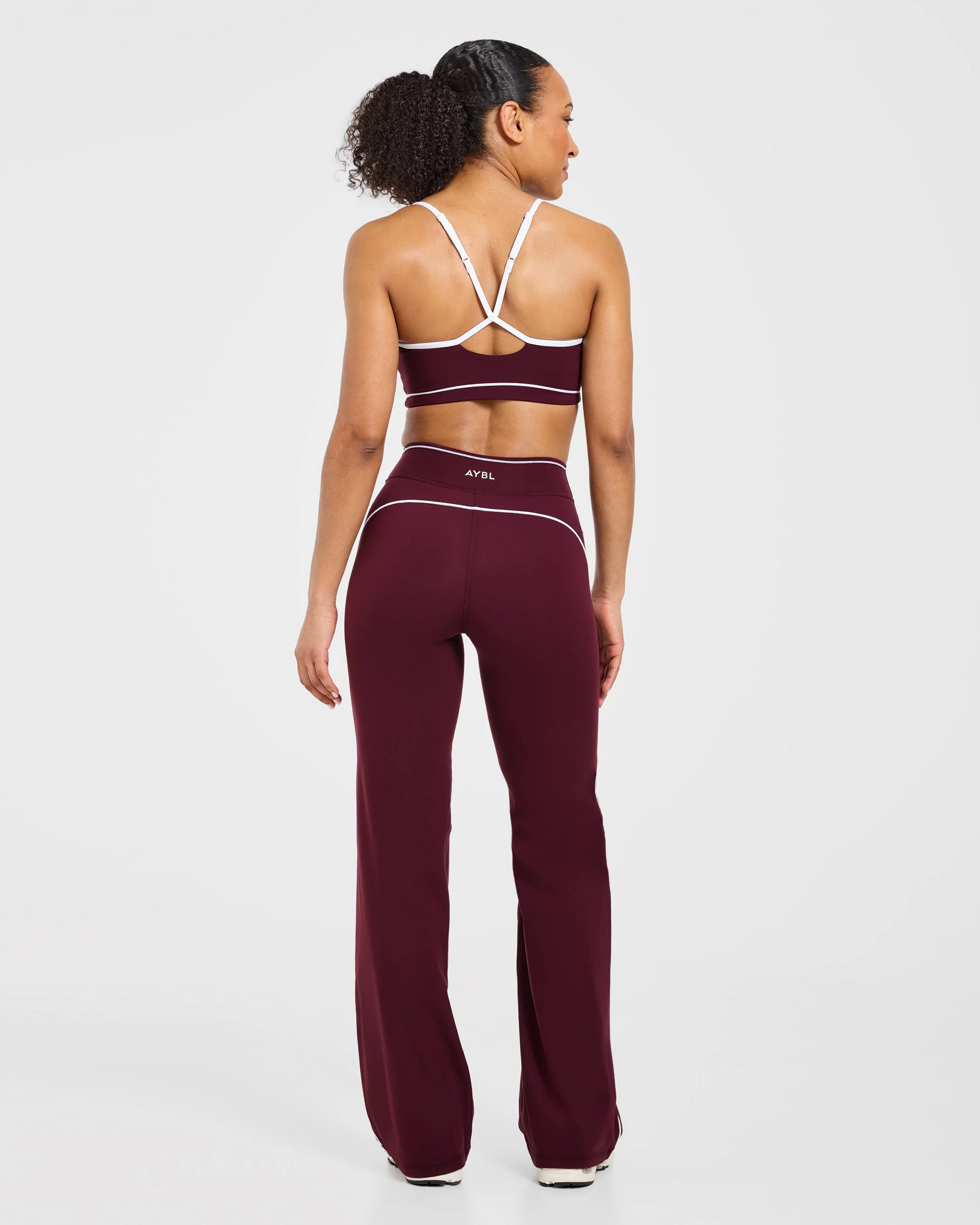 Form Flared Leggings - Deep Mulberry - Image 4
