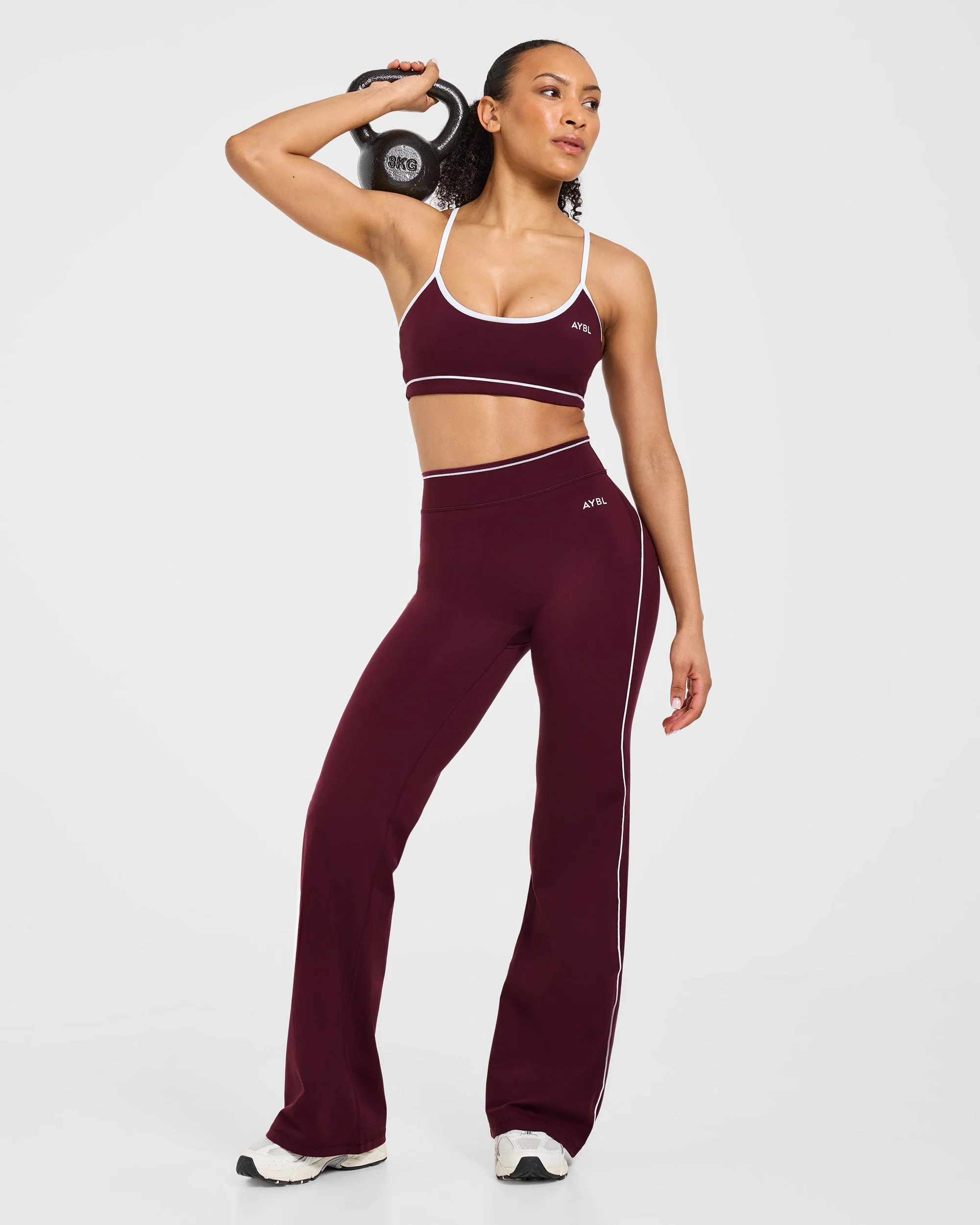 Form Flared Leggings - Deep Mulberry - Image 7
