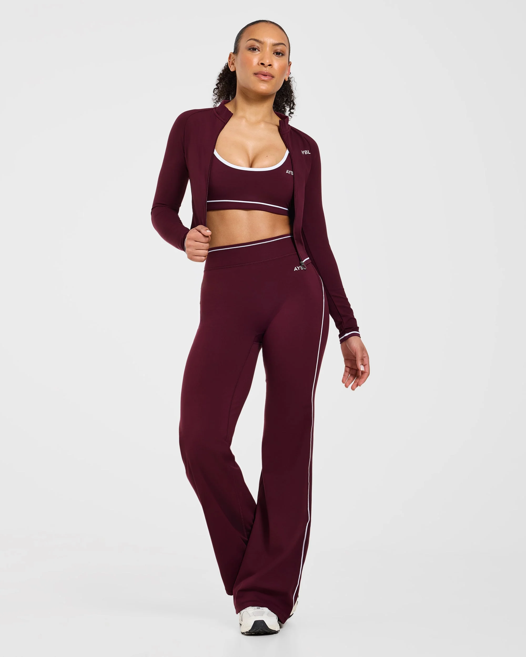 Form Flared Leggings - Deep Mulberry - Image 8