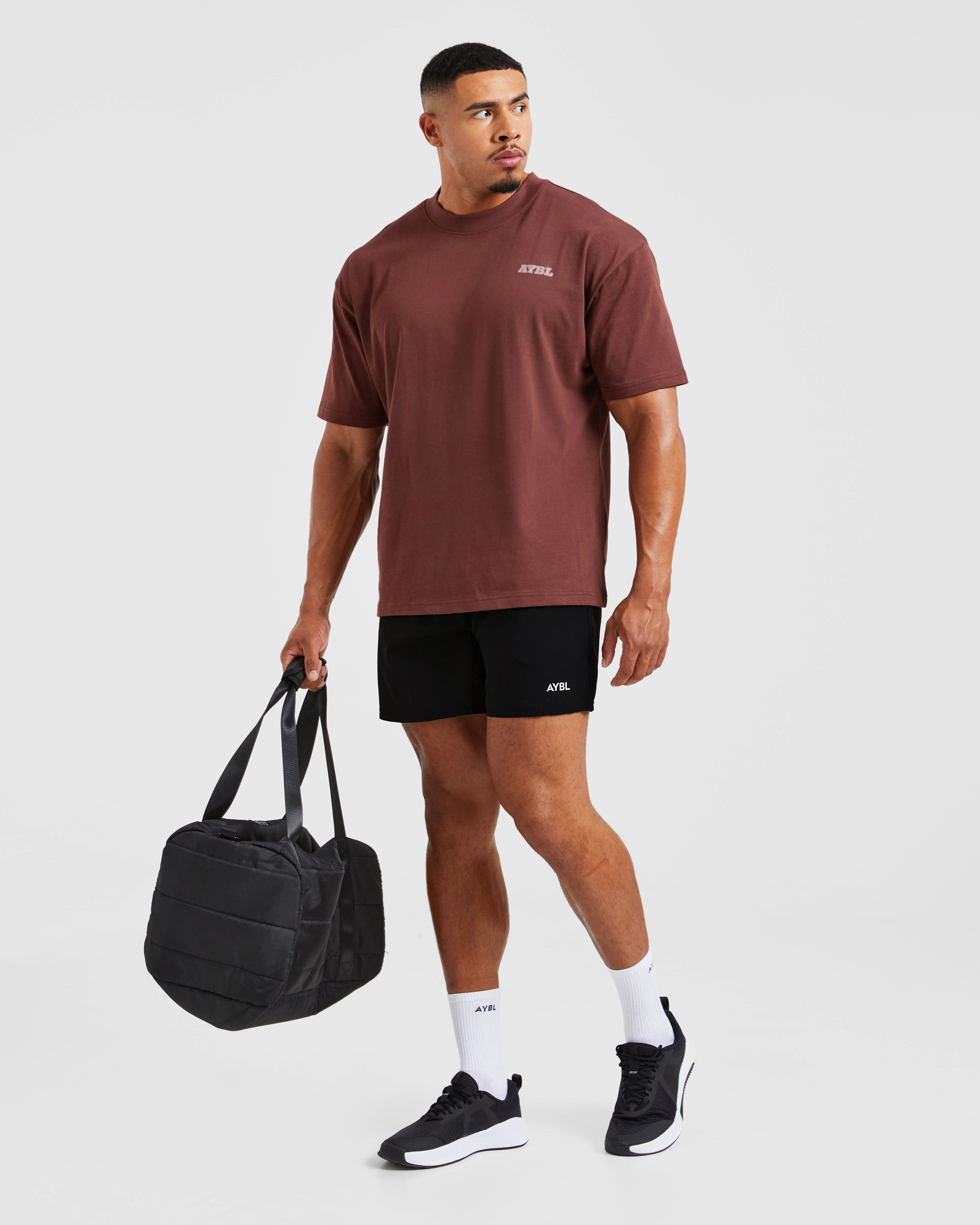 Global Oversized T Shirt - Burnt Rood - Image 7