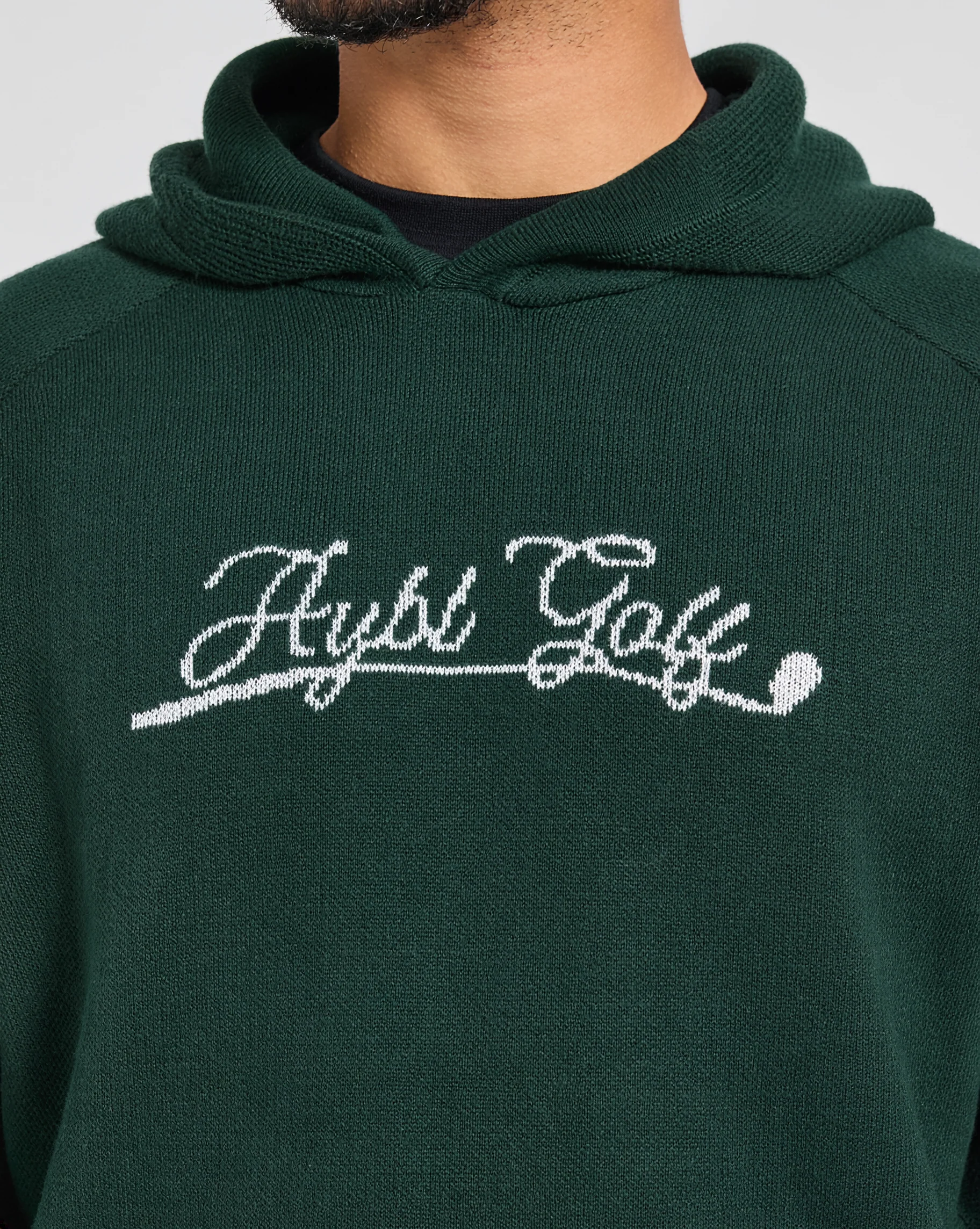 Golf Club Knitted Hoodie - Pine Groen - Image 5