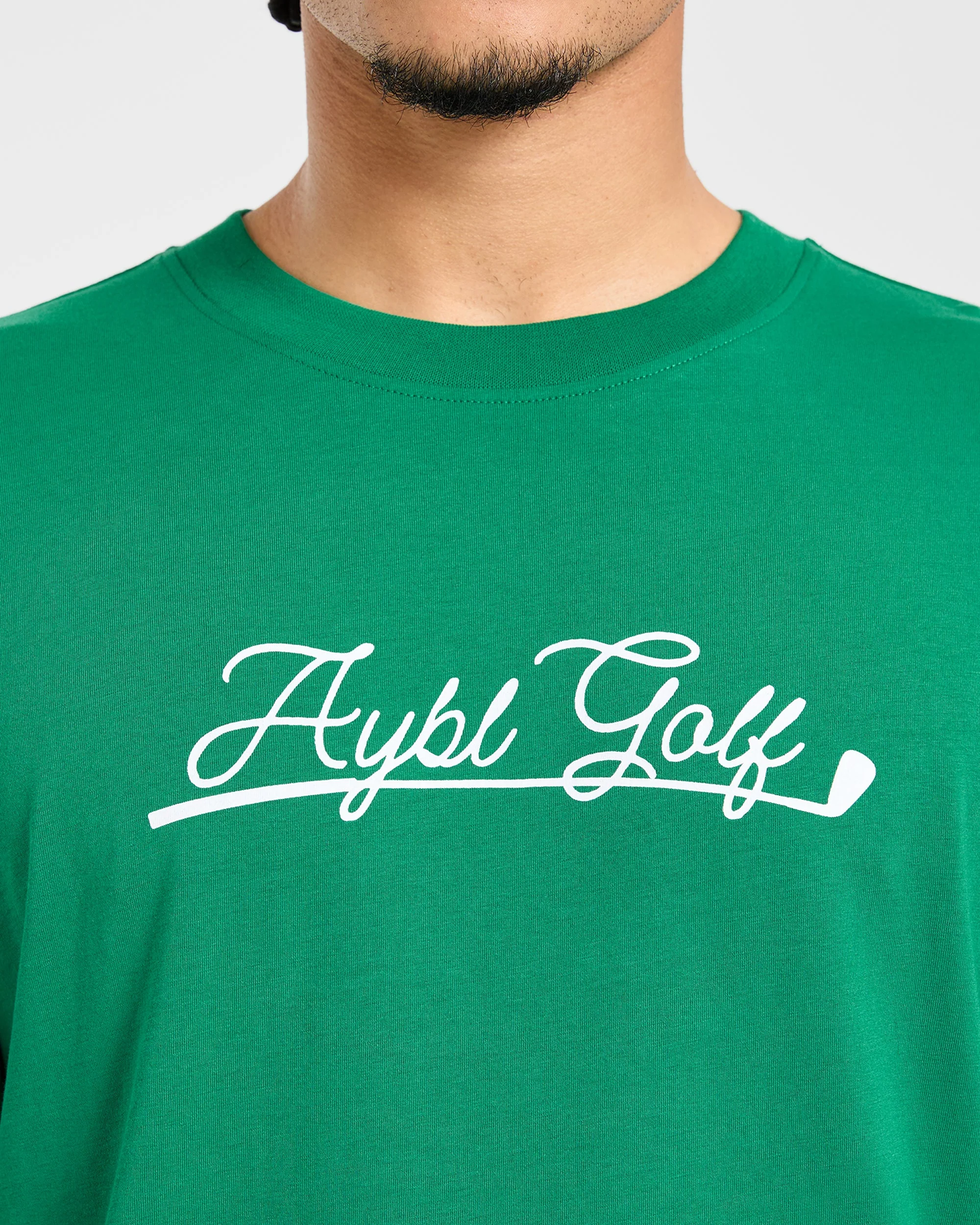 Golf Club T Shirt - Rye Groen/Crème - Image 5