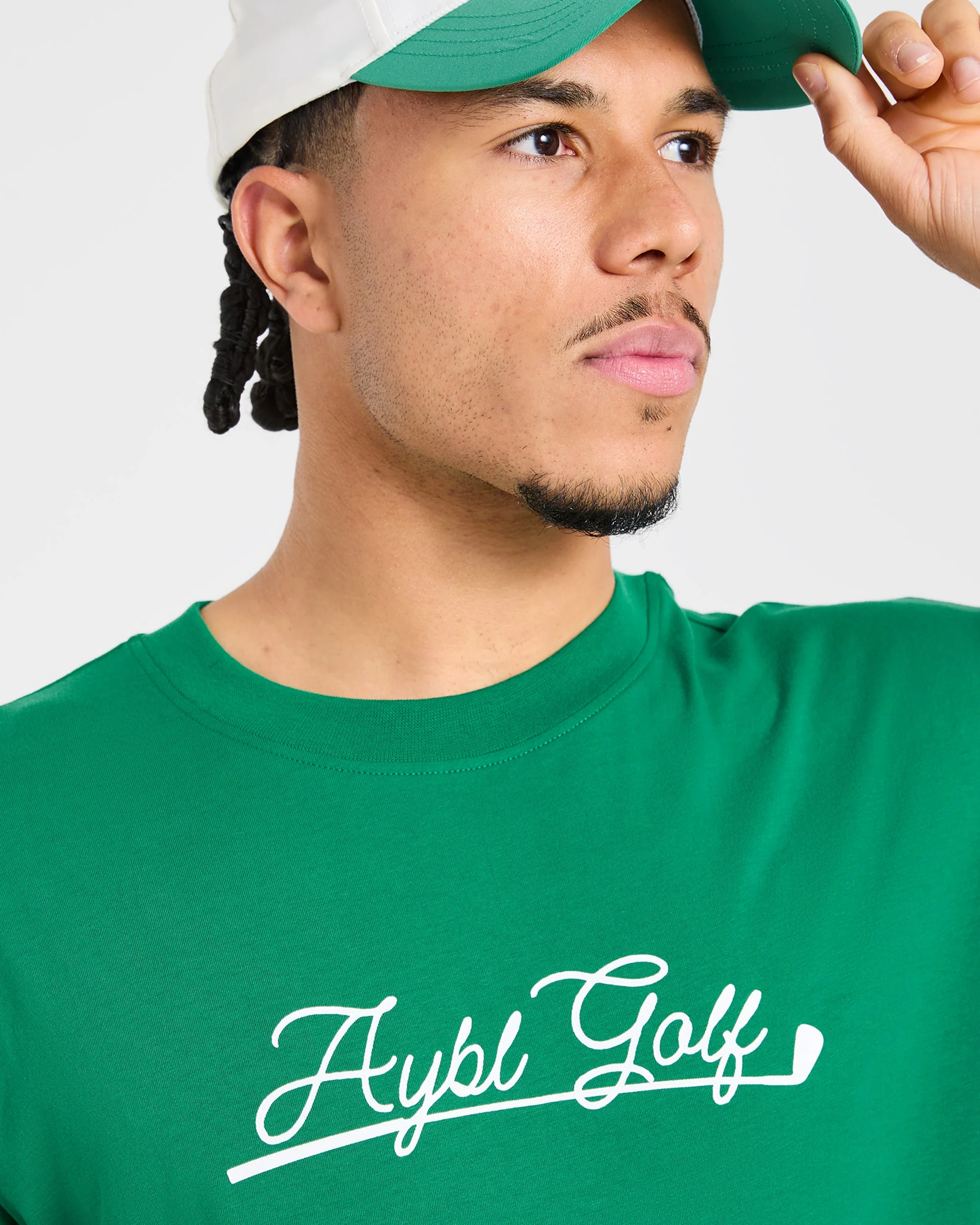 Golf Club T Shirt - Rye Groen/Crème - Image 7