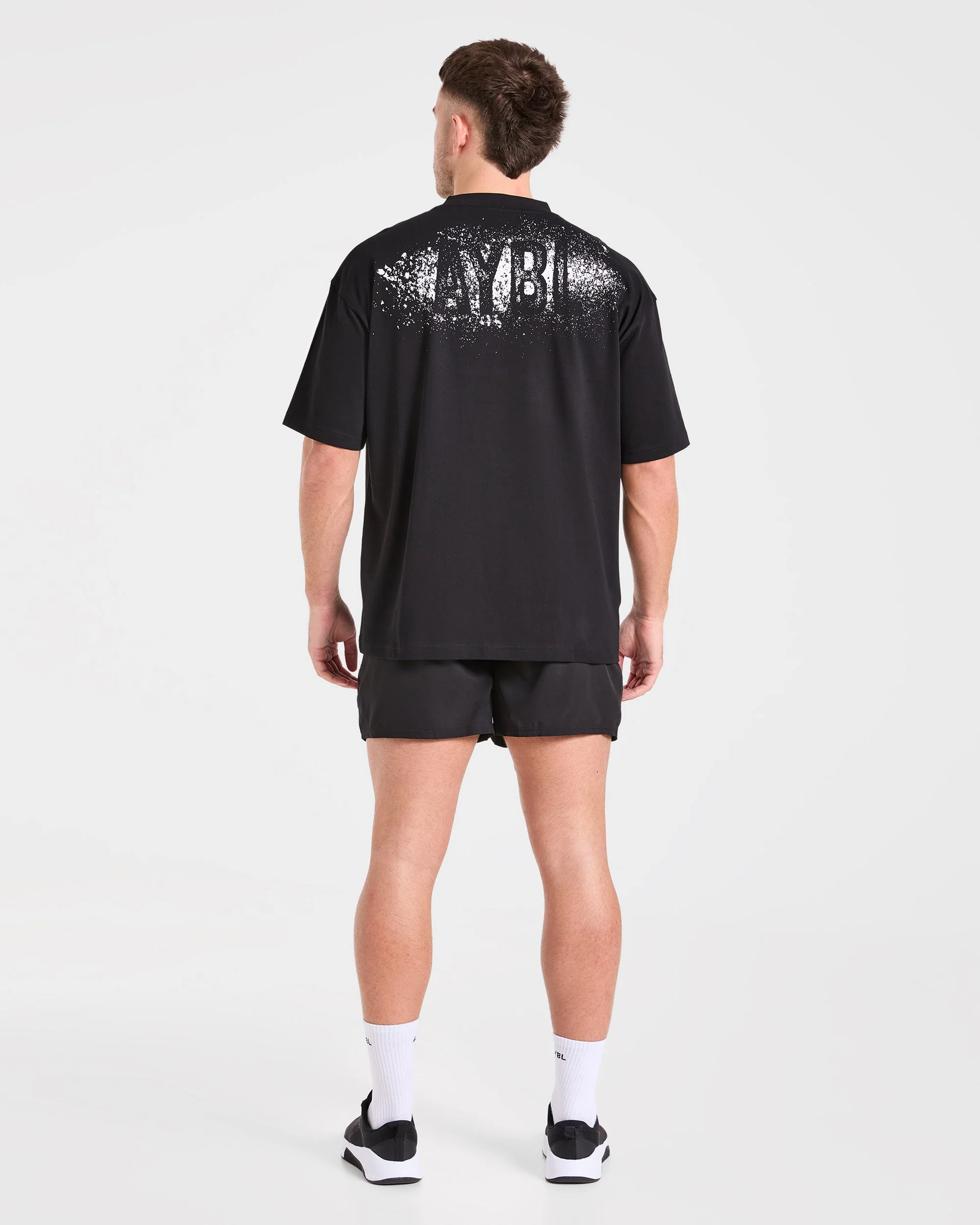 Gym Chalk Oversized T Shirt - Zwart - Image 4