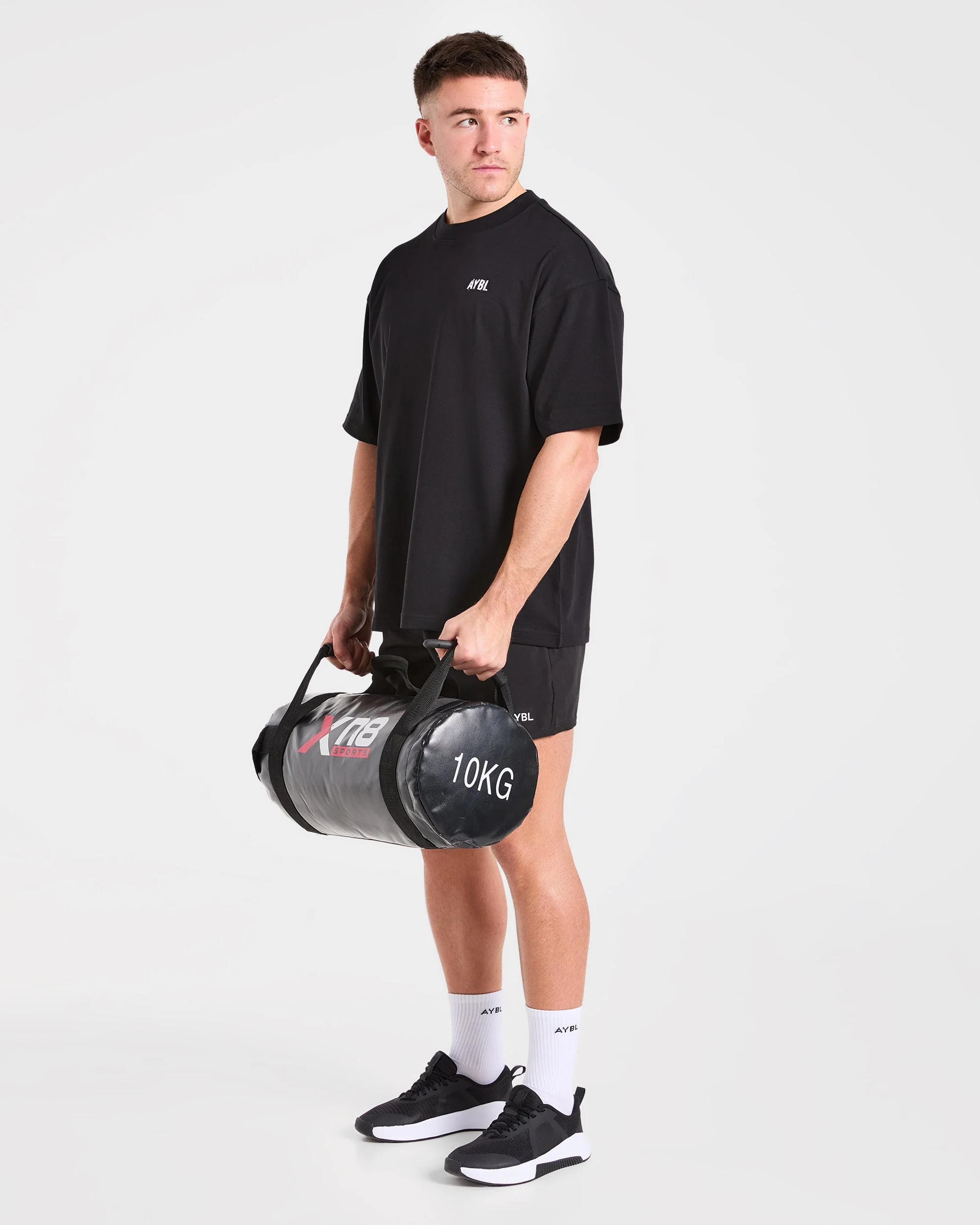 Gym Chalk Oversized T Shirt - Zwart - Image 7