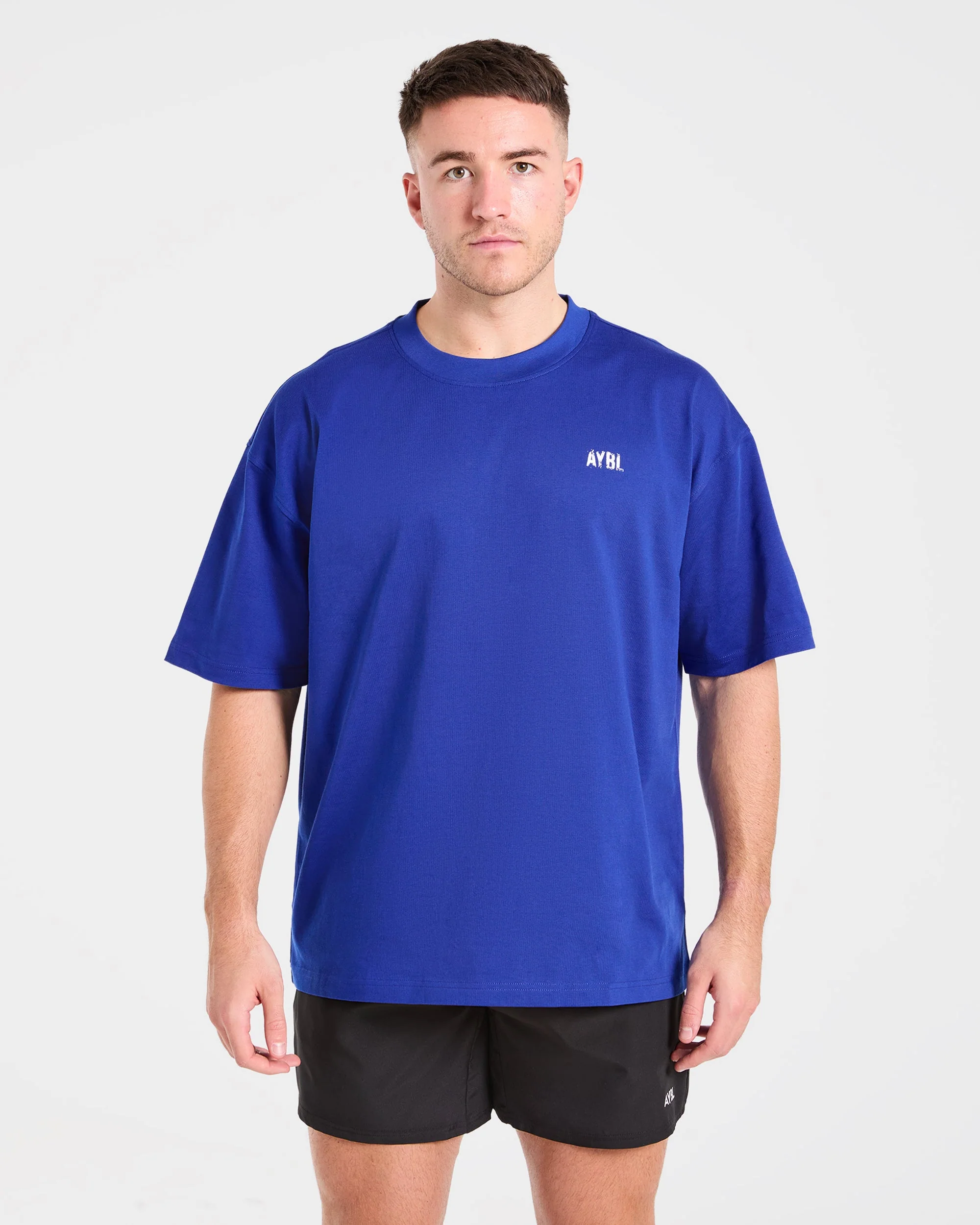 Gym Chalk Oversized T Shirt - Cobalt Blauw - Image 2