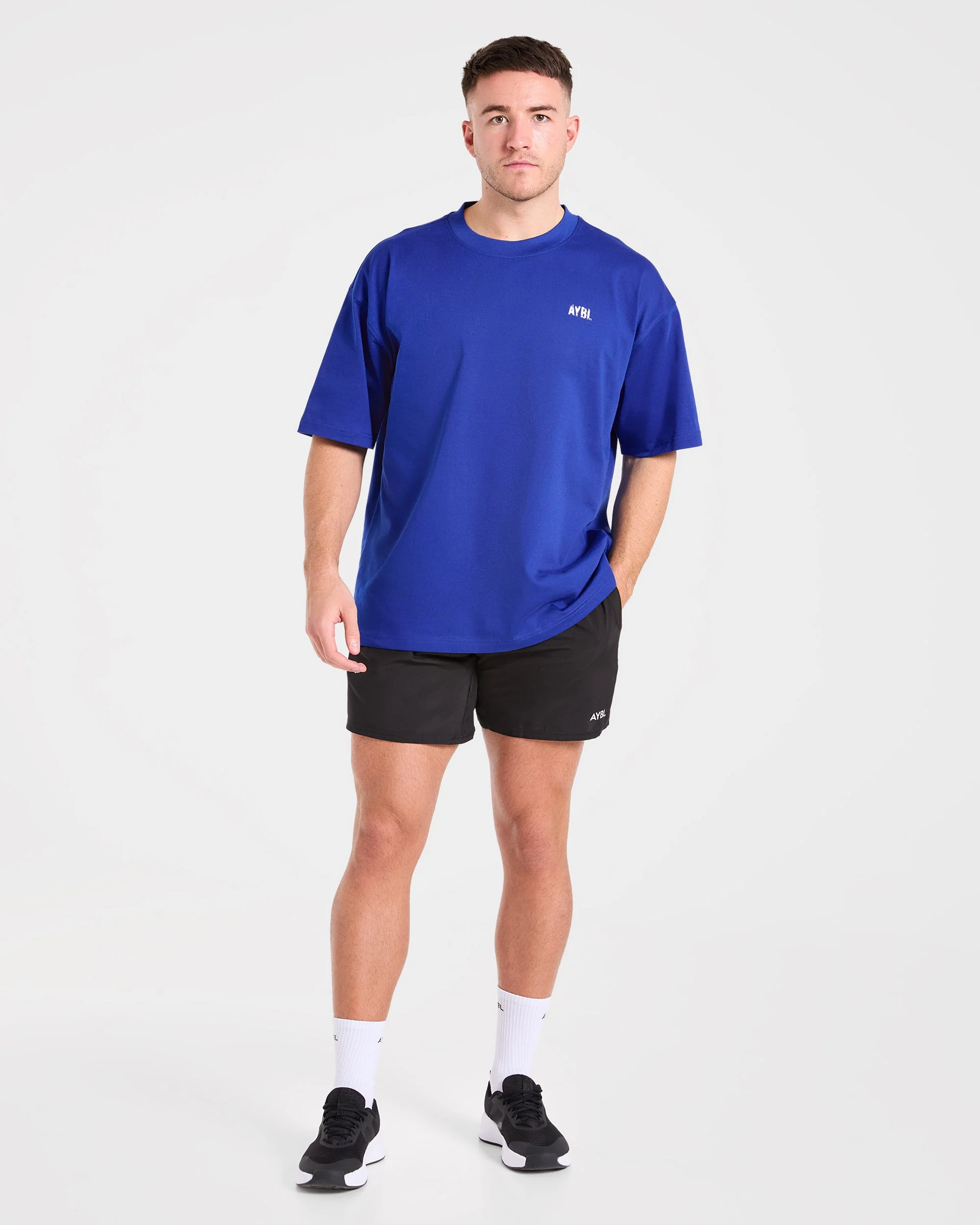 Gym Chalk Oversized T Shirt - Cobalt Blauw - Image 3