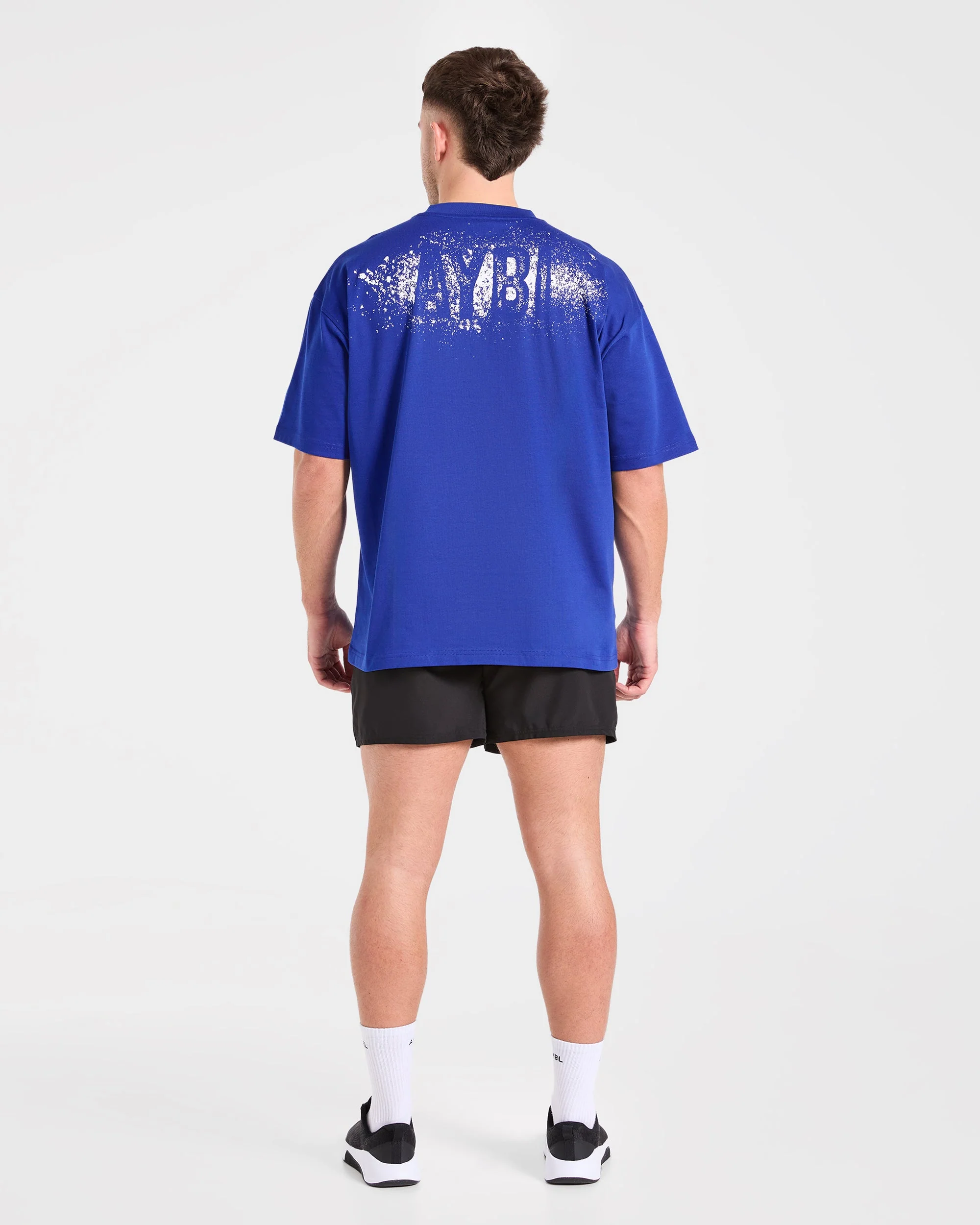 Gym Chalk Oversized T Shirt - Cobalt Blauw - Image 4